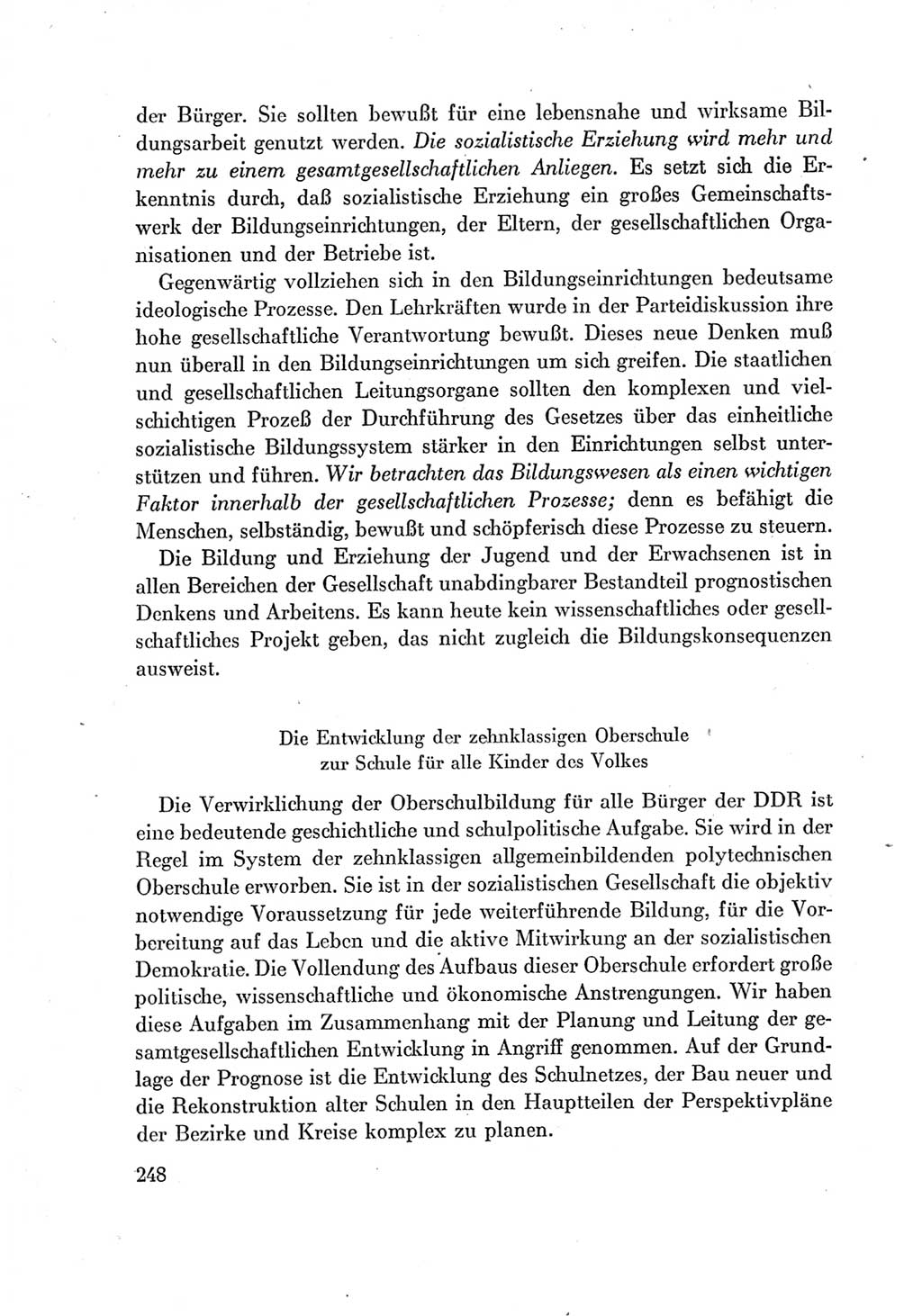 Protokoll der Verhandlungen des Ⅶ. Parteitages der Sozialistischen Einheitspartei Deutschlands (SED) [Deutsche Demokratische Republik (DDR)] 1967, Band Ⅰ, Seite 248 (Prot. Verh. Ⅶ. PT SED DDR 1967, Bd. Ⅰ, S. 248)
