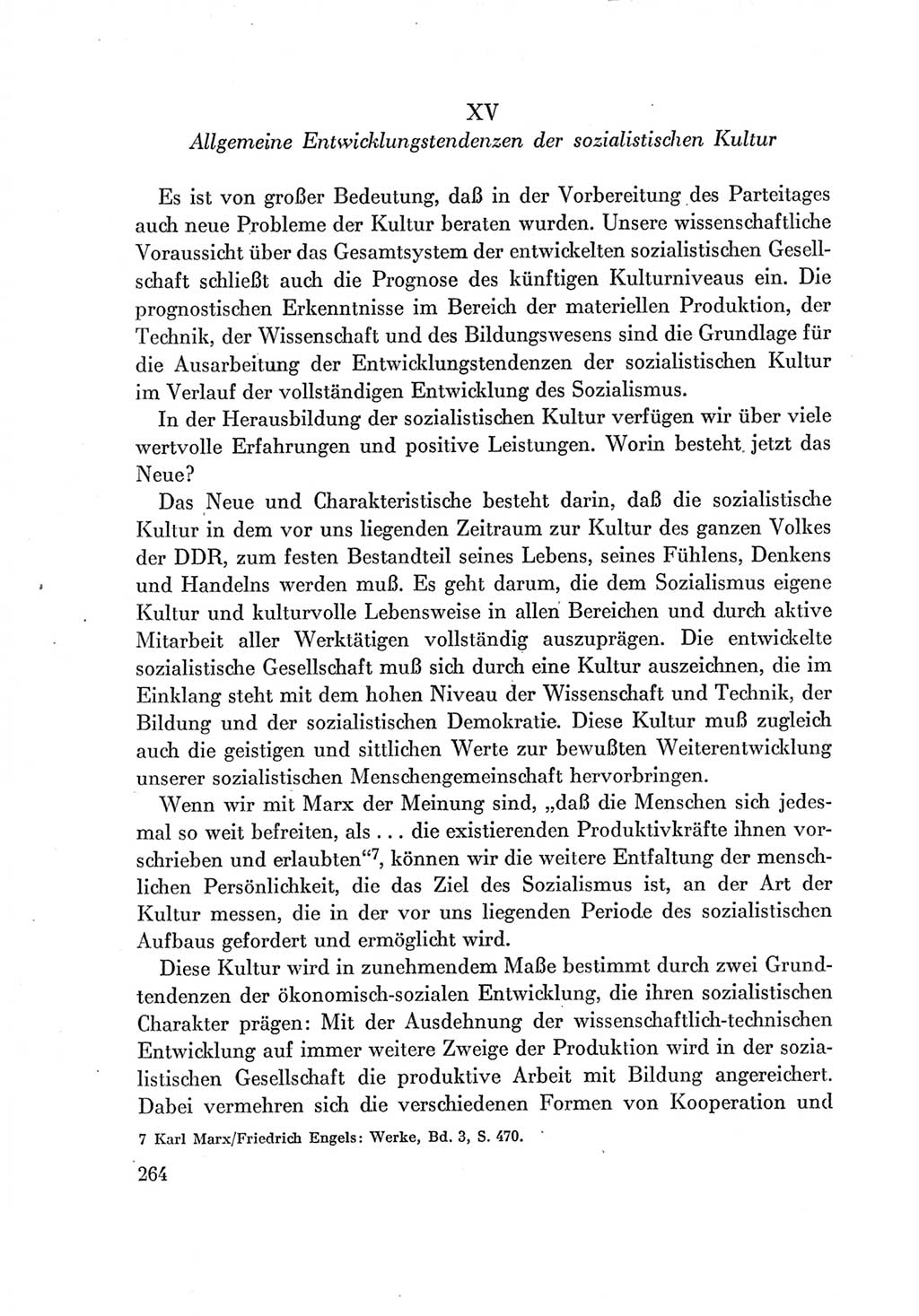 Protokoll der Verhandlungen des Ⅶ. Parteitages der Sozialistischen Einheitspartei Deutschlands (SED) [Deutsche Demokratische Republik (DDR)] 1967, Band Ⅰ, Seite 264 (Prot. Verh. Ⅶ. PT SED DDR 1967, Bd. Ⅰ, S. 264)