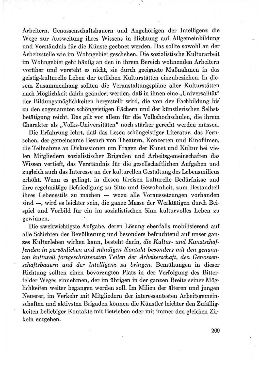 Protokoll der Verhandlungen des Ⅶ. Parteitages der Sozialistischen Einheitspartei Deutschlands (SED) [Deutsche Demokratische Republik (DDR)] 1967, Band Ⅰ, Seite 269 (Prot. Verh. Ⅶ. PT SED DDR 1967, Bd. Ⅰ, S. 269)