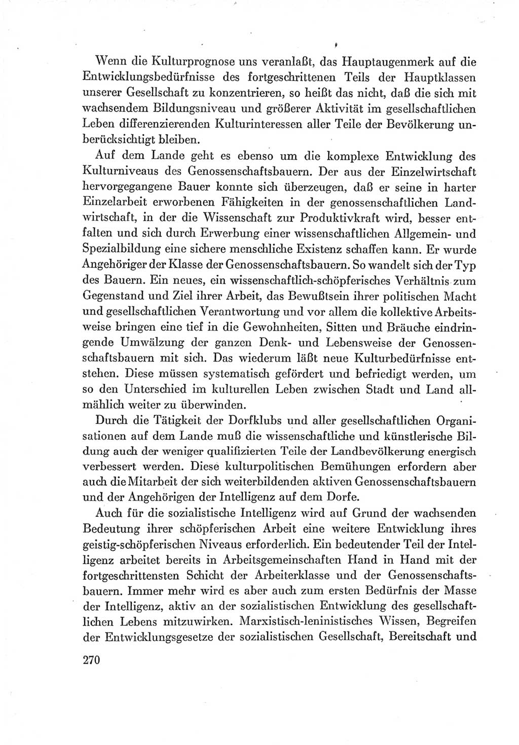 Protokoll der Verhandlungen des Ⅶ. Parteitages der Sozialistischen Einheitspartei Deutschlands (SED) [Deutsche Demokratische Republik (DDR)] 1967, Band Ⅰ, Seite 270 (Prot. Verh. Ⅶ. PT SED DDR 1967, Bd. Ⅰ, S. 270)