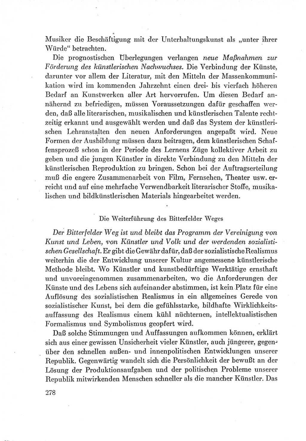 Protokoll der Verhandlungen des Ⅶ. Parteitages der Sozialistischen Einheitspartei Deutschlands (SED) [Deutsche Demokratische Republik (DDR)] 1967, Band Ⅰ, Seite 278 (Prot. Verh. Ⅶ. PT SED DDR 1967, Bd. Ⅰ, S. 278)