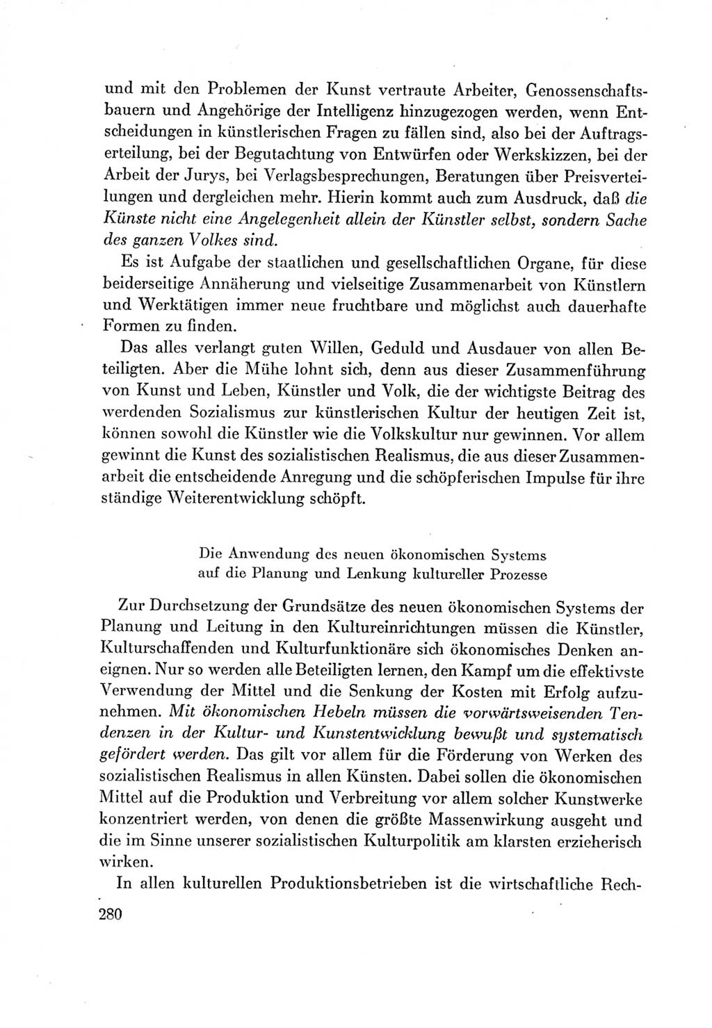 Protokoll der Verhandlungen des Ⅶ. Parteitages der Sozialistischen Einheitspartei Deutschlands (SED) [Deutsche Demokratische Republik (DDR)] 1967, Band Ⅰ, Seite 280 (Prot. Verh. Ⅶ. PT SED DDR 1967, Bd. Ⅰ, S. 280)