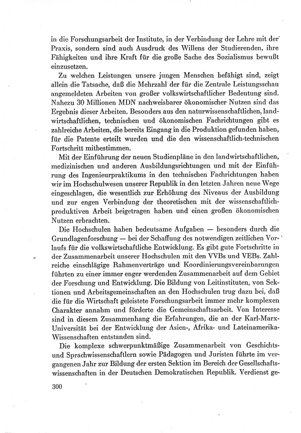 Protokoll der Verhandlungen des Ⅶ. Parteitages der Sozialistischen Einheitspartei Deutschlands (SED) [Deutsche Demokratische Republik (DDR)] 1967, Band Ⅰ, Seite 300 (Prot. Verh. Ⅶ. PT SED DDR 1967, Bd. Ⅰ, S. 300)