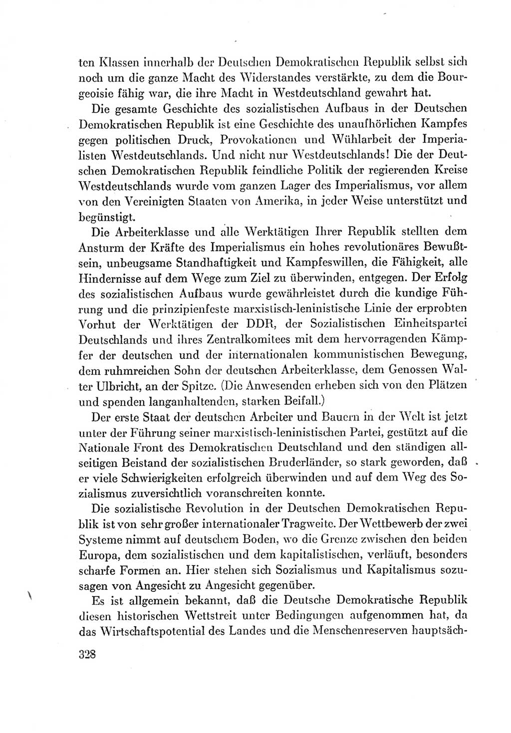 Protokoll der Verhandlungen des Ⅶ. Parteitages der Sozialistischen Einheitspartei Deutschlands (SED) [Deutsche Demokratische Republik (DDR)] 1967, Band Ⅰ, Seite 328 (Prot. Verh. Ⅶ. PT SED DDR 1967, Bd. Ⅰ, S. 328)