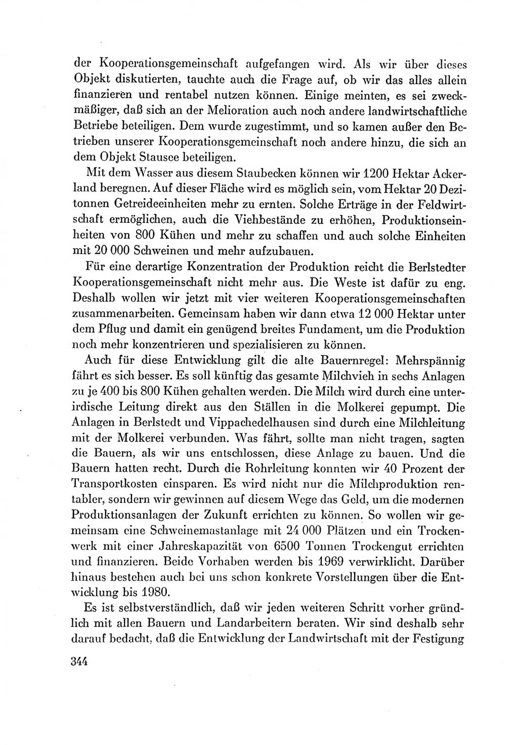 Protokoll der Verhandlungen des Ⅶ. Parteitages der Sozialistischen Einheitspartei Deutschlands (SED) [Deutsche Demokratische Republik (DDR)] 1967, Band Ⅰ, Seite 344 (Prot. Verh. Ⅶ. PT SED DDR 1967, Bd. Ⅰ, S. 344)