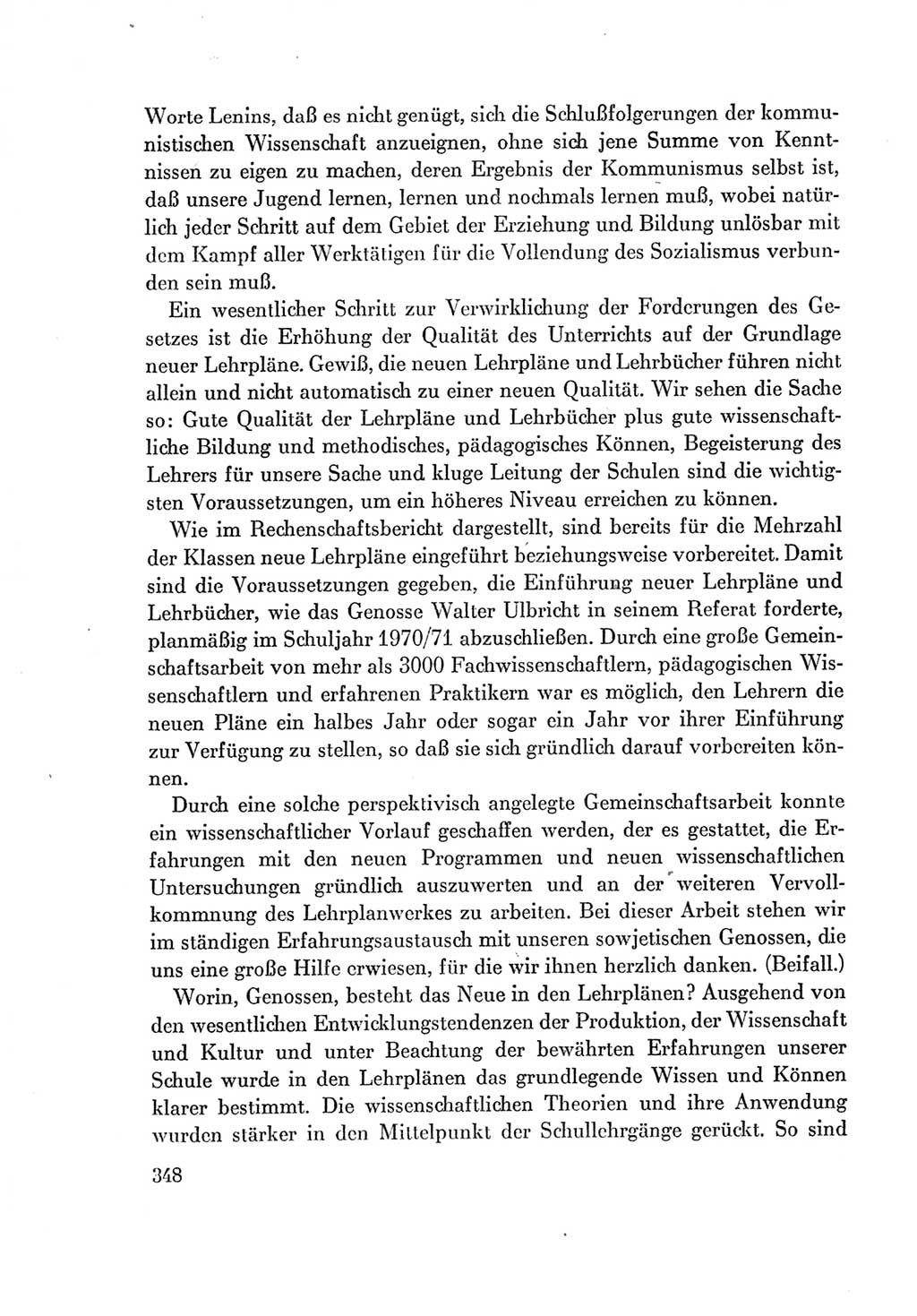 Protokoll der Verhandlungen des Ⅶ. Parteitages der Sozialistischen Einheitspartei Deutschlands (SED) [Deutsche Demokratische Republik (DDR)] 1967, Band Ⅰ, Seite 348 (Prot. Verh. Ⅶ. PT SED DDR 1967, Bd. Ⅰ, S. 348)