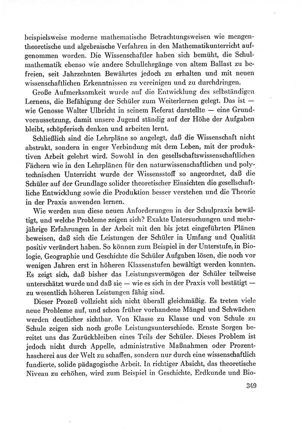 Protokoll der Verhandlungen des Ⅶ. Parteitages der Sozialistischen Einheitspartei Deutschlands (SED) [Deutsche Demokratische Republik (DDR)] 1967, Band Ⅰ, Seite 349 (Prot. Verh. Ⅶ. PT SED DDR 1967, Bd. Ⅰ, S. 349)