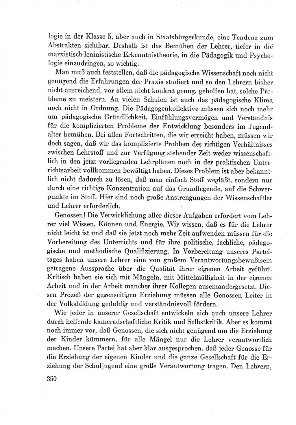 Protokoll der Verhandlungen des Ⅶ. Parteitages der Sozialistischen Einheitspartei Deutschlands (SED) [Deutsche Demokratische Republik (DDR)] 1967, Band Ⅰ, Seite 350 (Prot. Verh. Ⅶ. PT SED DDR 1967, Bd. Ⅰ, S. 350)