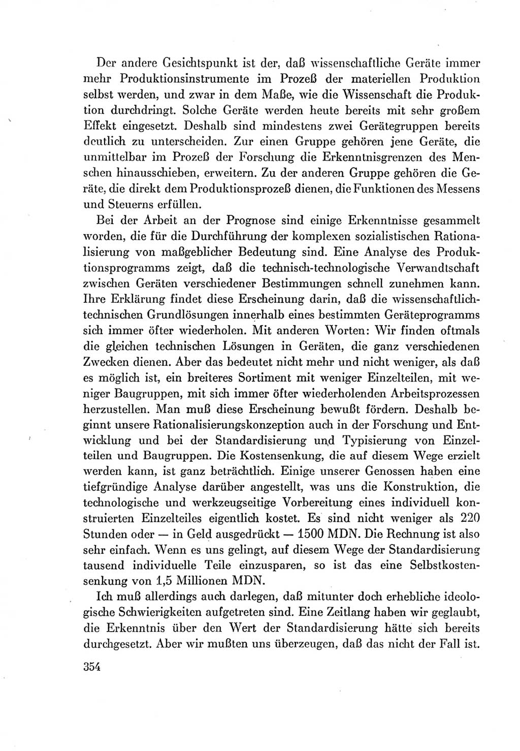 Protokoll der Verhandlungen des Ⅶ. Parteitages der Sozialistischen Einheitspartei Deutschlands (SED) [Deutsche Demokratische Republik (DDR)] 1967, Band Ⅰ, Seite 354 (Prot. Verh. Ⅶ. PT SED DDR 1967, Bd. Ⅰ, S. 354)