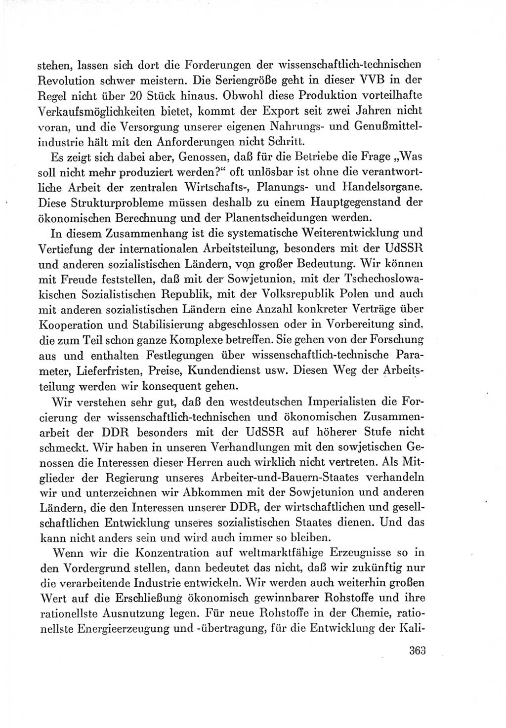 Protokoll der Verhandlungen des Ⅶ. Parteitages der Sozialistischen Einheitspartei Deutschlands (SED) [Deutsche Demokratische Republik (DDR)] 1967, Band Ⅰ, Seite 363 (Prot. Verh. Ⅶ. PT SED DDR 1967, Bd. Ⅰ, S. 363)