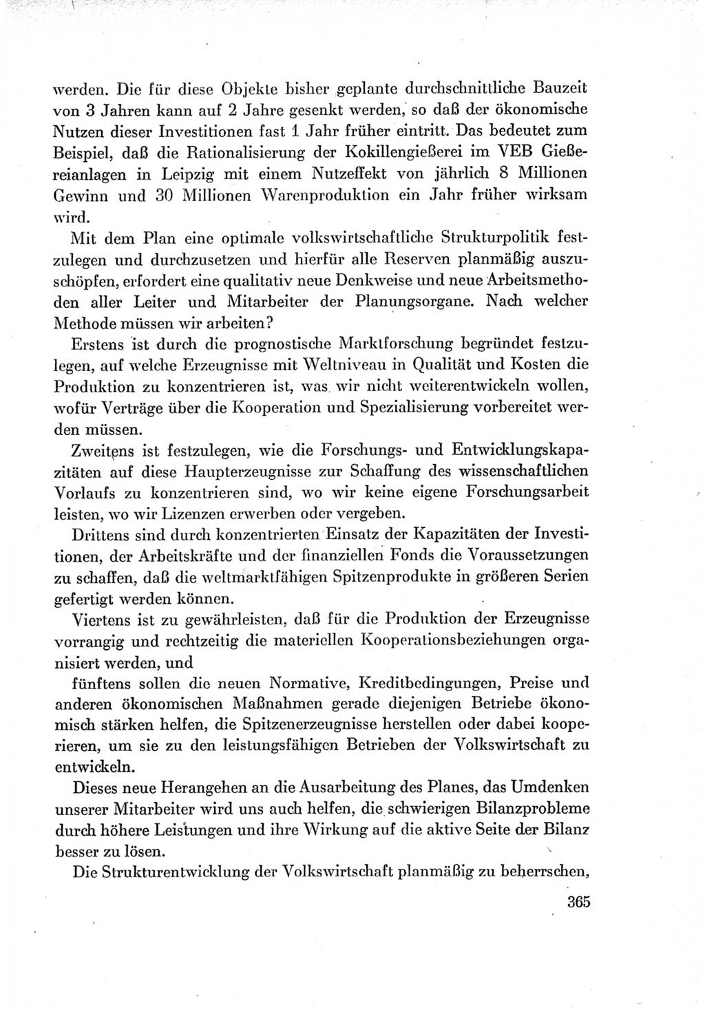 Protokoll der Verhandlungen des Ⅶ. Parteitages der Sozialistischen Einheitspartei Deutschlands (SED) [Deutsche Demokratische Republik (DDR)] 1967, Band Ⅰ, Seite 365 (Prot. Verh. Ⅶ. PT SED DDR 1967, Bd. Ⅰ, S. 365)