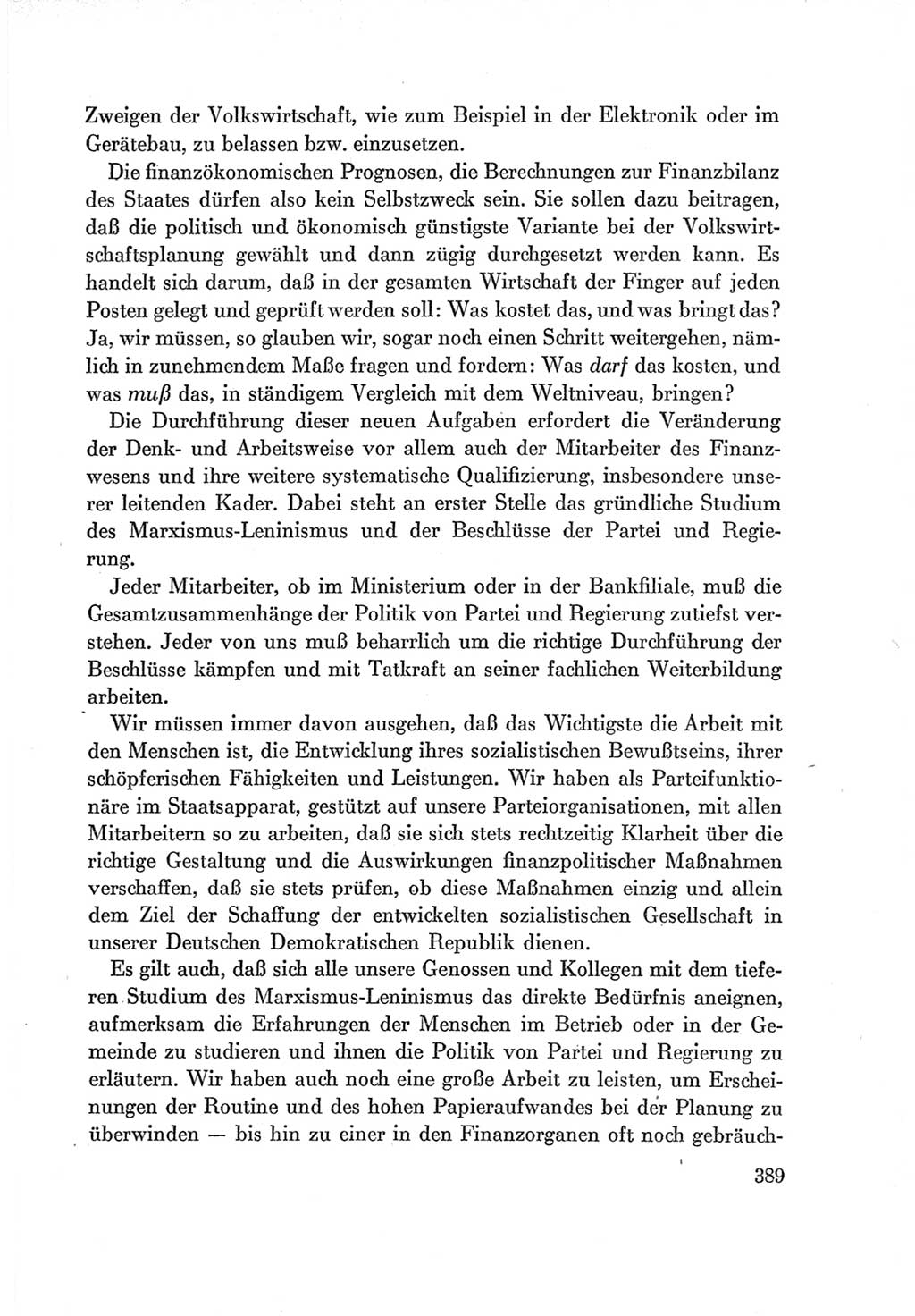 Protokoll der Verhandlungen des Ⅶ. Parteitages der Sozialistischen Einheitspartei Deutschlands (SED) [Deutsche Demokratische Republik (DDR)] 1967, Band Ⅰ, Seite 389 (Prot. Verh. Ⅶ. PT SED DDR 1967, Bd. Ⅰ, S. 389)