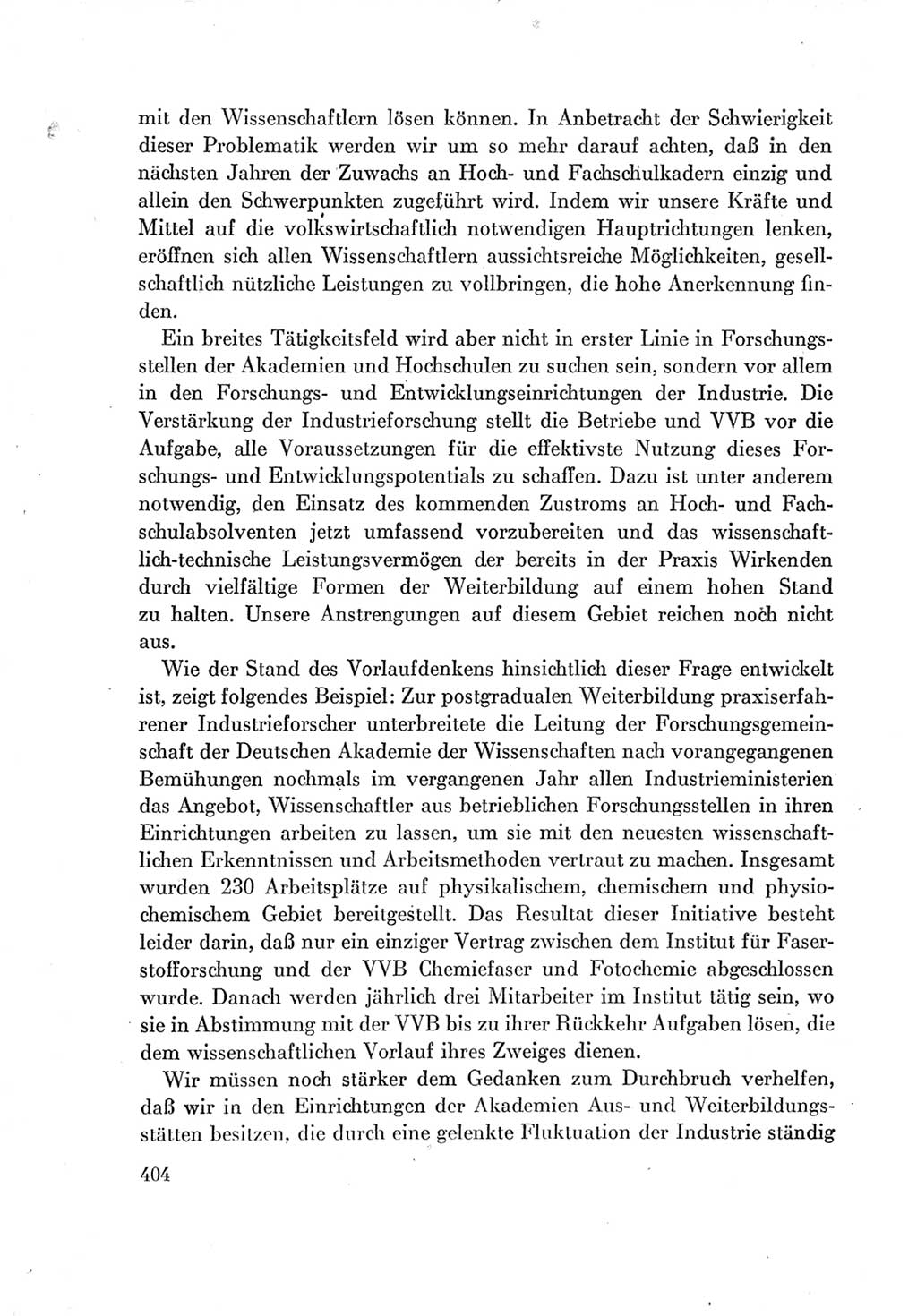 Protokoll der Verhandlungen des Ⅶ. Parteitages der Sozialistischen Einheitspartei Deutschlands (SED) [Deutsche Demokratische Republik (DDR)] 1967, Band Ⅰ, Seite 404 (Prot. Verh. Ⅶ. PT SED DDR 1967, Bd. Ⅰ, S. 404)