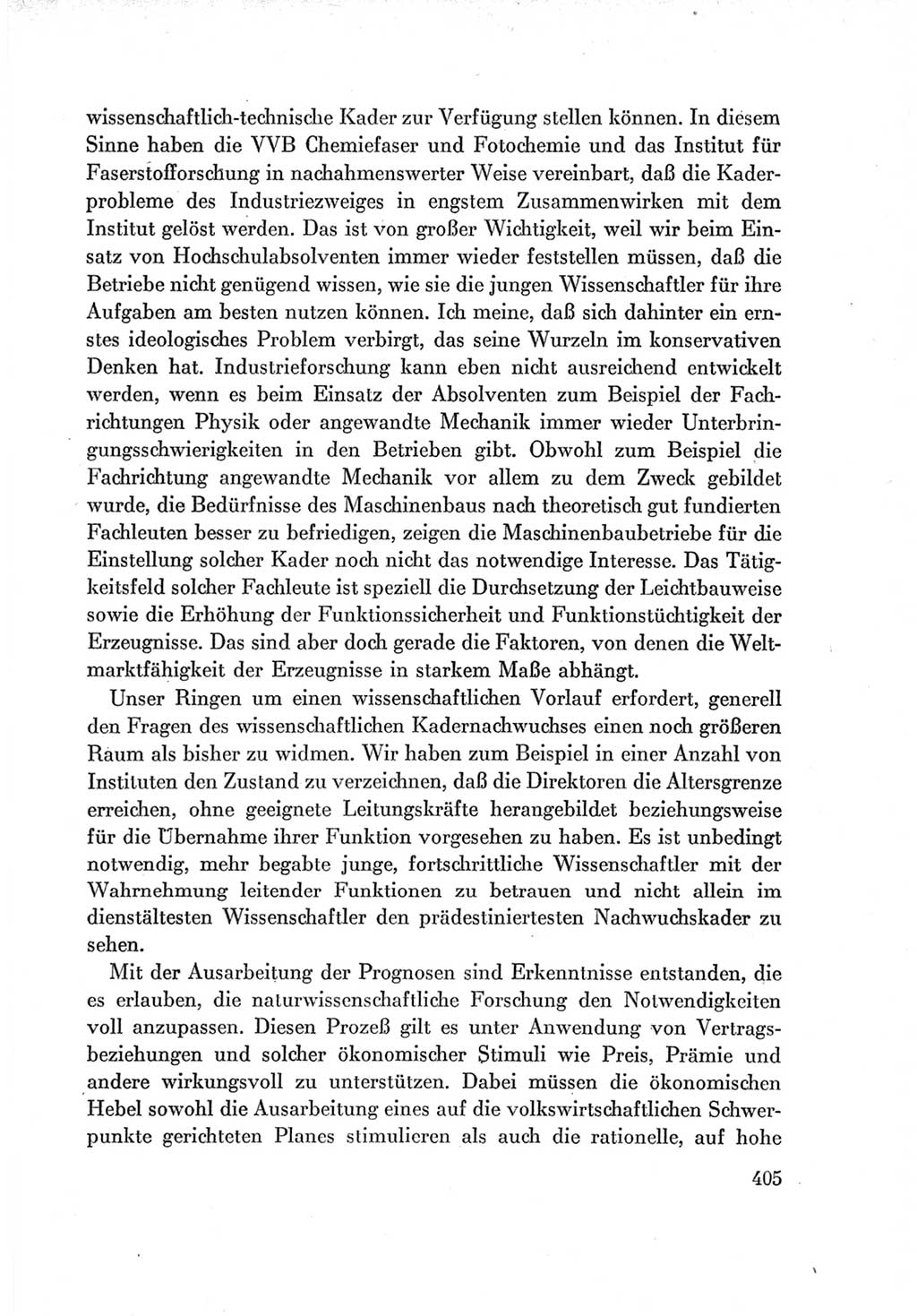Protokoll der Verhandlungen des Ⅶ. Parteitages der Sozialistischen Einheitspartei Deutschlands (SED) [Deutsche Demokratische Republik (DDR)] 1967, Band Ⅰ, Seite 405 (Prot. Verh. Ⅶ. PT SED DDR 1967, Bd. Ⅰ, S. 405)