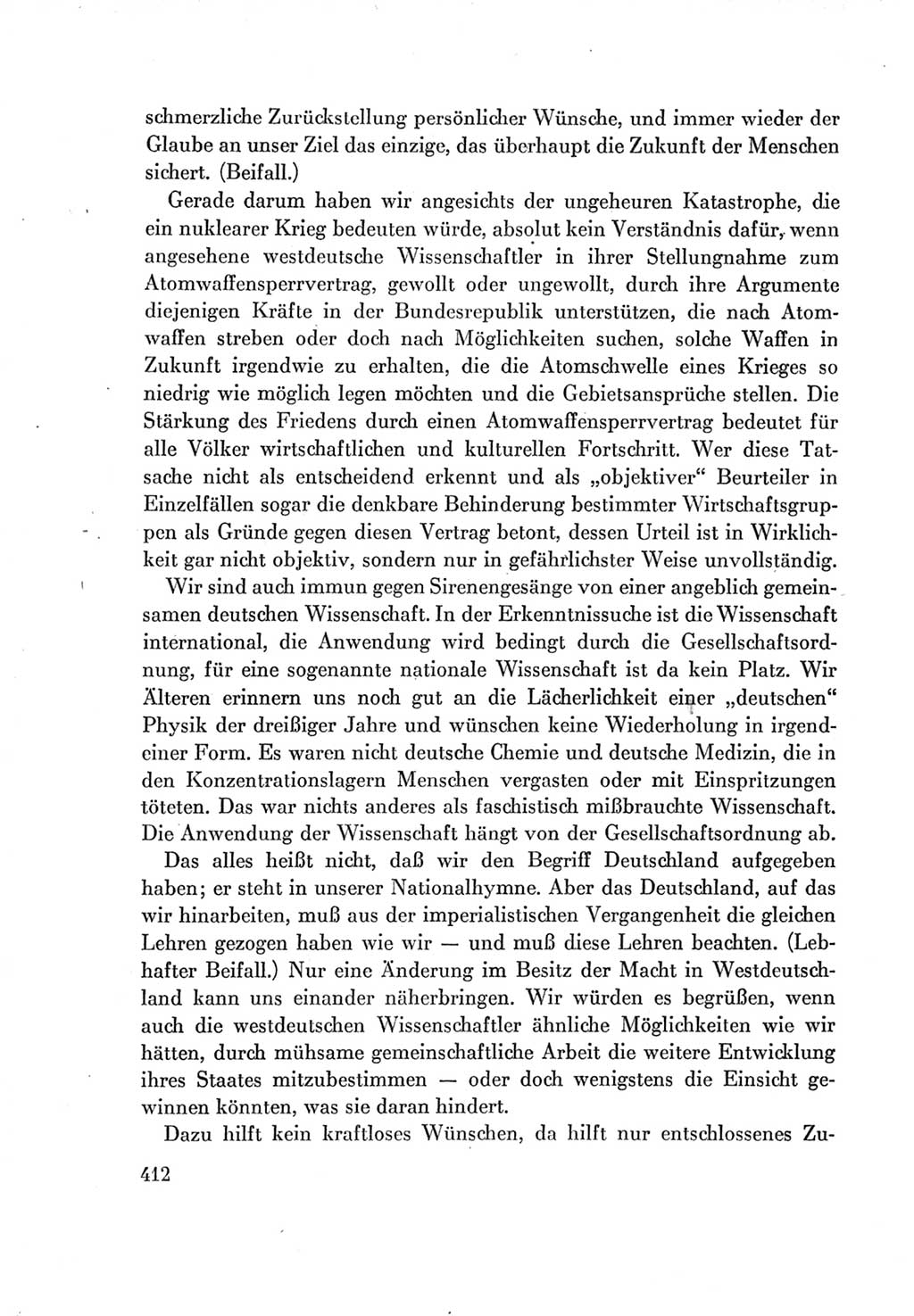 Protokoll der Verhandlungen des Ⅶ. Parteitages der Sozialistischen Einheitspartei Deutschlands (SED) [Deutsche Demokratische Republik (DDR)] 1967, Band Ⅰ, Seite 412 (Prot. Verh. Ⅶ. PT SED DDR 1967, Bd. Ⅰ, S. 412)