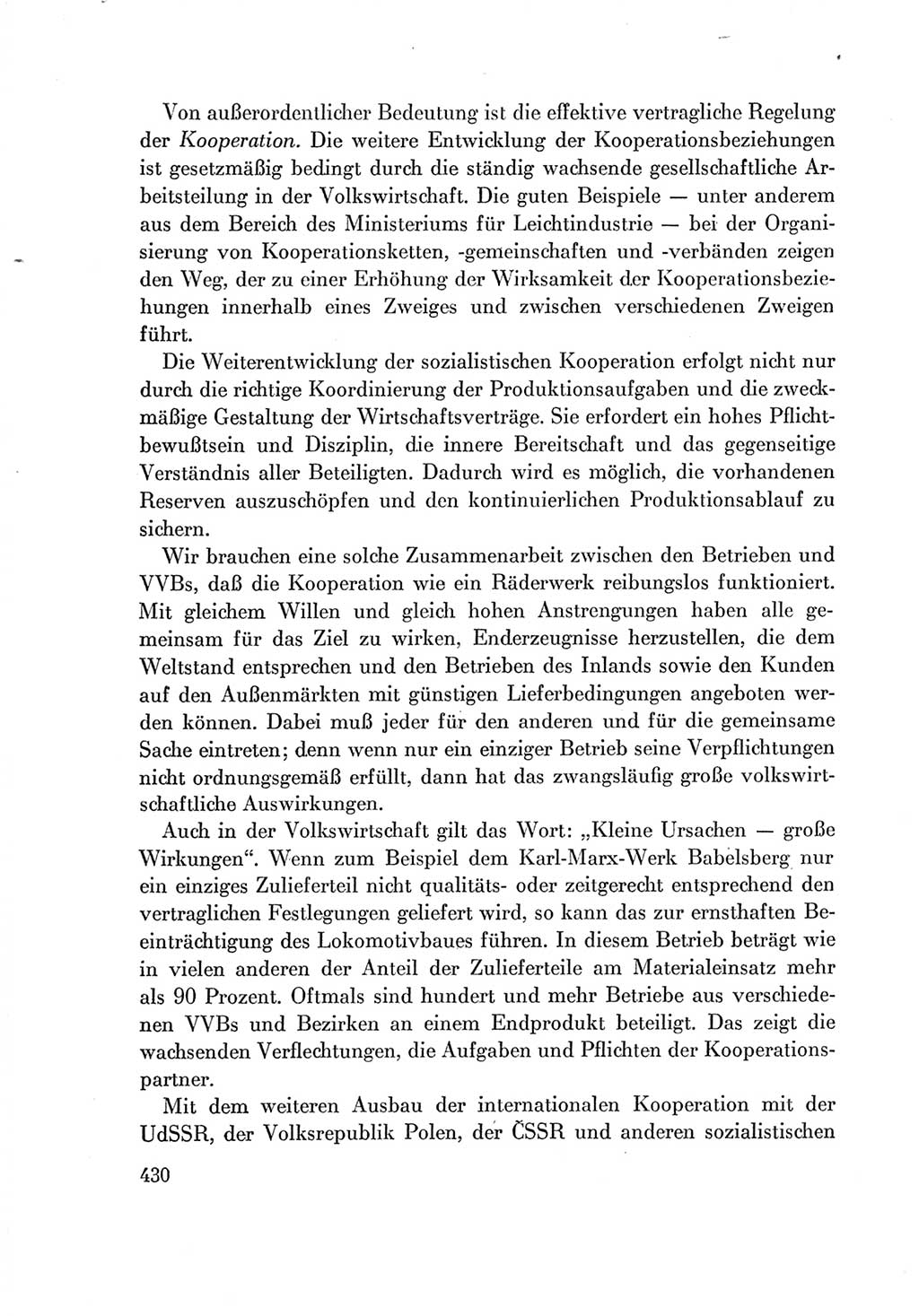 Protokoll der Verhandlungen des Ⅶ. Parteitages der Sozialistischen Einheitspartei Deutschlands (SED) [Deutsche Demokratische Republik (DDR)] 1967, Band Ⅰ, Seite 430 (Prot. Verh. Ⅶ. PT SED DDR 1967, Bd. Ⅰ, S. 430)
