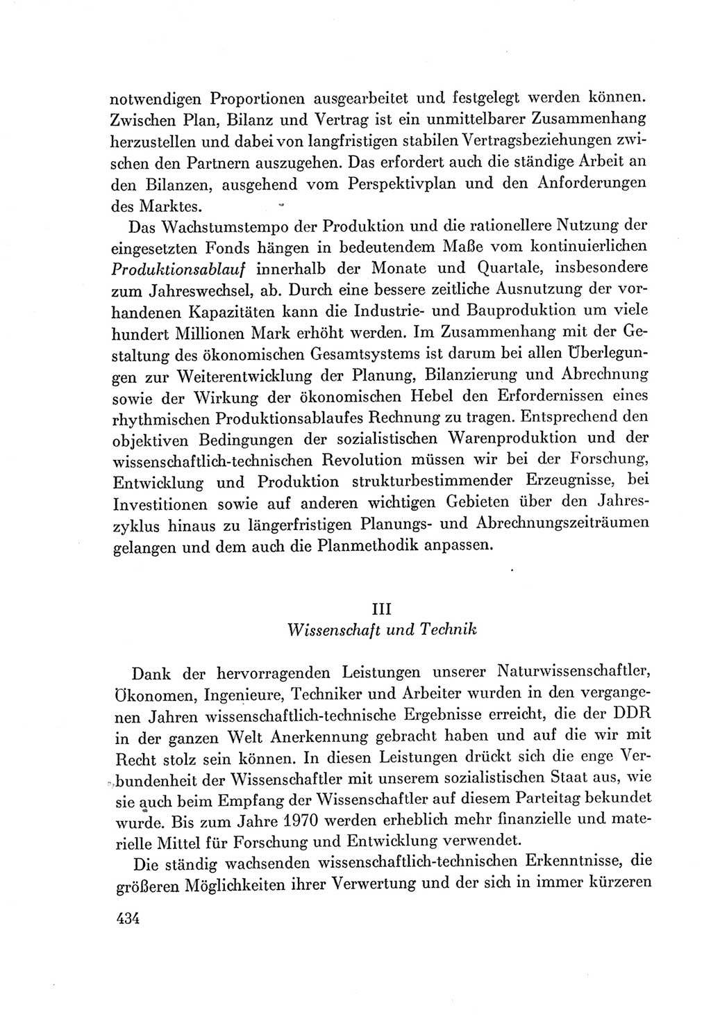 Protokoll der Verhandlungen des Ⅶ. Parteitages der Sozialistischen Einheitspartei Deutschlands (SED) [Deutsche Demokratische Republik (DDR)] 1967, Band Ⅰ, Seite 434 (Prot. Verh. Ⅶ. PT SED DDR 1967, Bd. Ⅰ, S. 434)