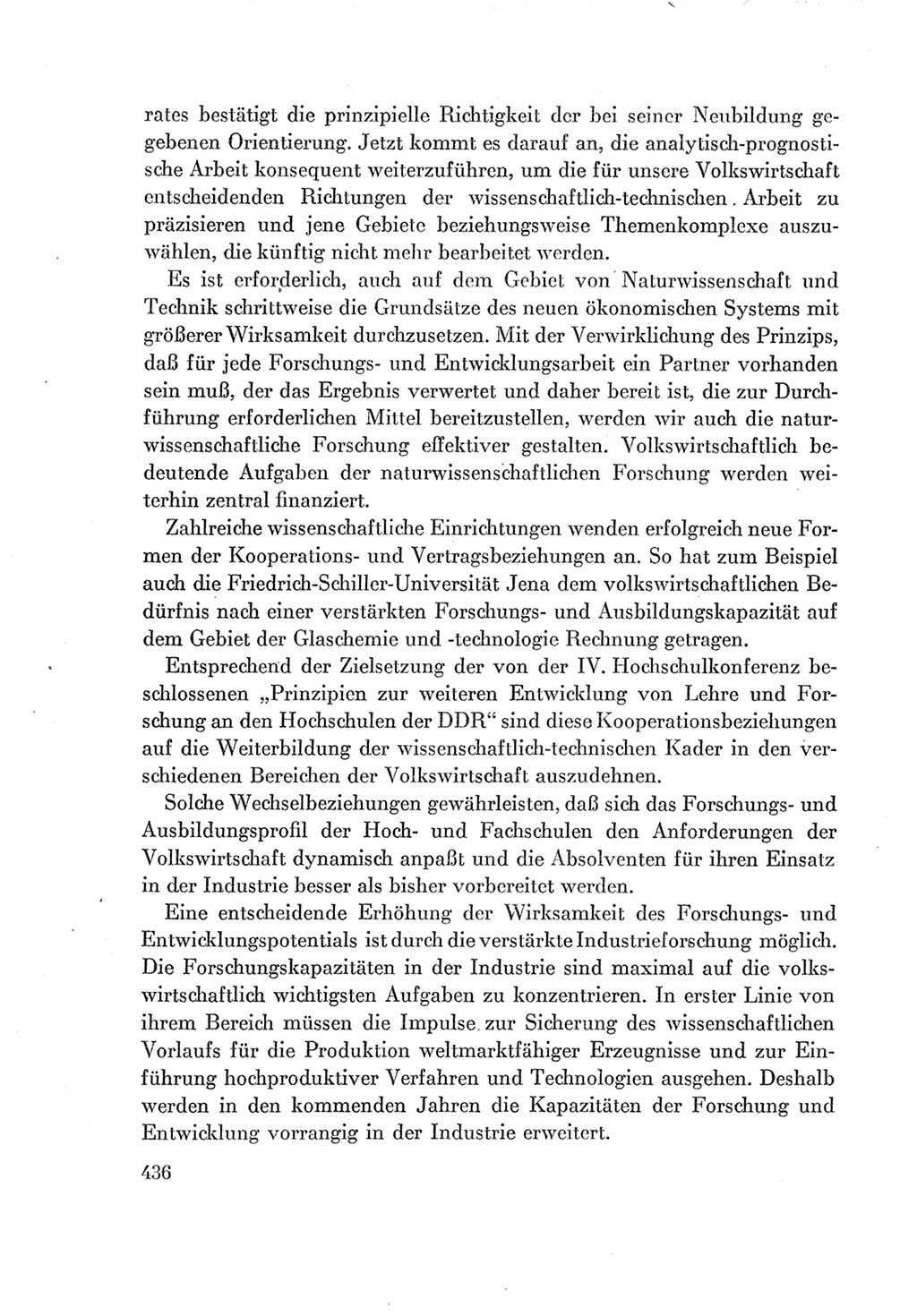 Protokoll der Verhandlungen des Ⅶ. Parteitages der Sozialistischen Einheitspartei Deutschlands (SED) [Deutsche Demokratische Republik (DDR)] 1967, Band Ⅰ, Seite 436 (Prot. Verh. Ⅶ. PT SED DDR 1967, Bd. Ⅰ, S. 436)