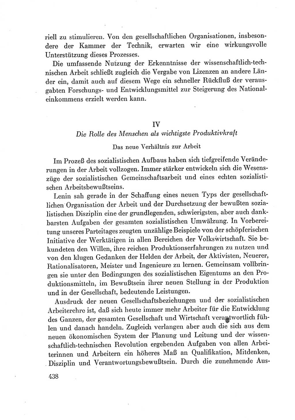 Protokoll der Verhandlungen des Ⅶ. Parteitages der Sozialistischen Einheitspartei Deutschlands (SED) [Deutsche Demokratische Republik (DDR)] 1967, Band Ⅰ, Seite 438 (Prot. Verh. Ⅶ. PT SED DDR 1967, Bd. Ⅰ, S. 438)