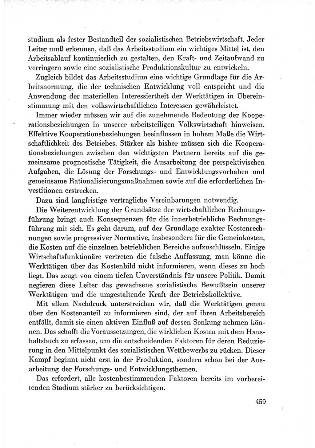 Protokoll der Verhandlungen des Ⅶ. Parteitages der Sozialistischen Einheitspartei Deutschlands (SED) [Deutsche Demokratische Republik (DDR)] 1967, Band Ⅰ, Seite 459 (Prot. Verh. Ⅶ. PT SED DDR 1967, Bd. Ⅰ, S. 459)