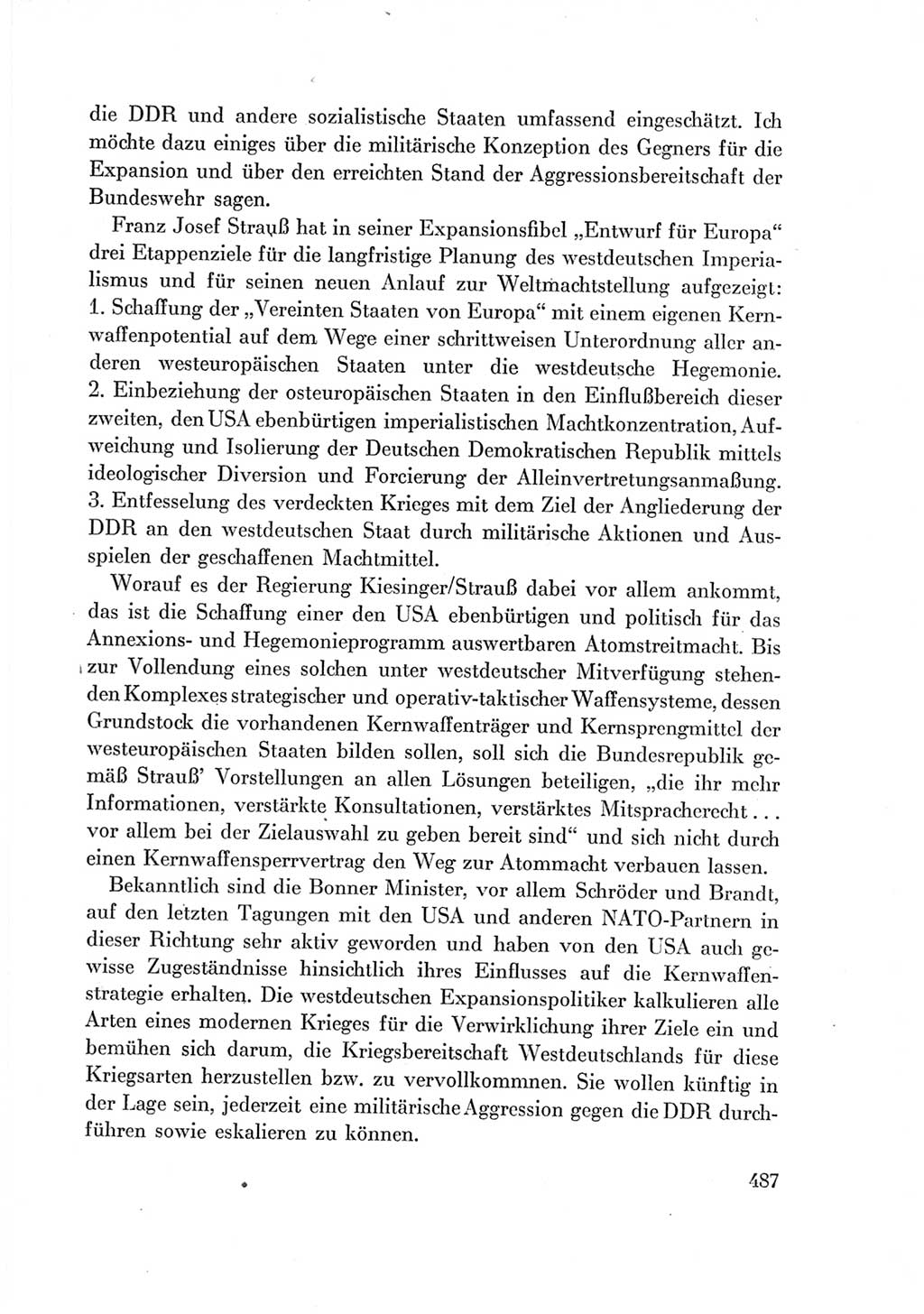 Protokoll der Verhandlungen des Ⅶ. Parteitages der Sozialistischen Einheitspartei Deutschlands (SED) [Deutsche Demokratische Republik (DDR)] 1967, Band Ⅰ, Seite 487 (Prot. Verh. Ⅶ. PT SED DDR 1967, Bd. Ⅰ, S. 487)