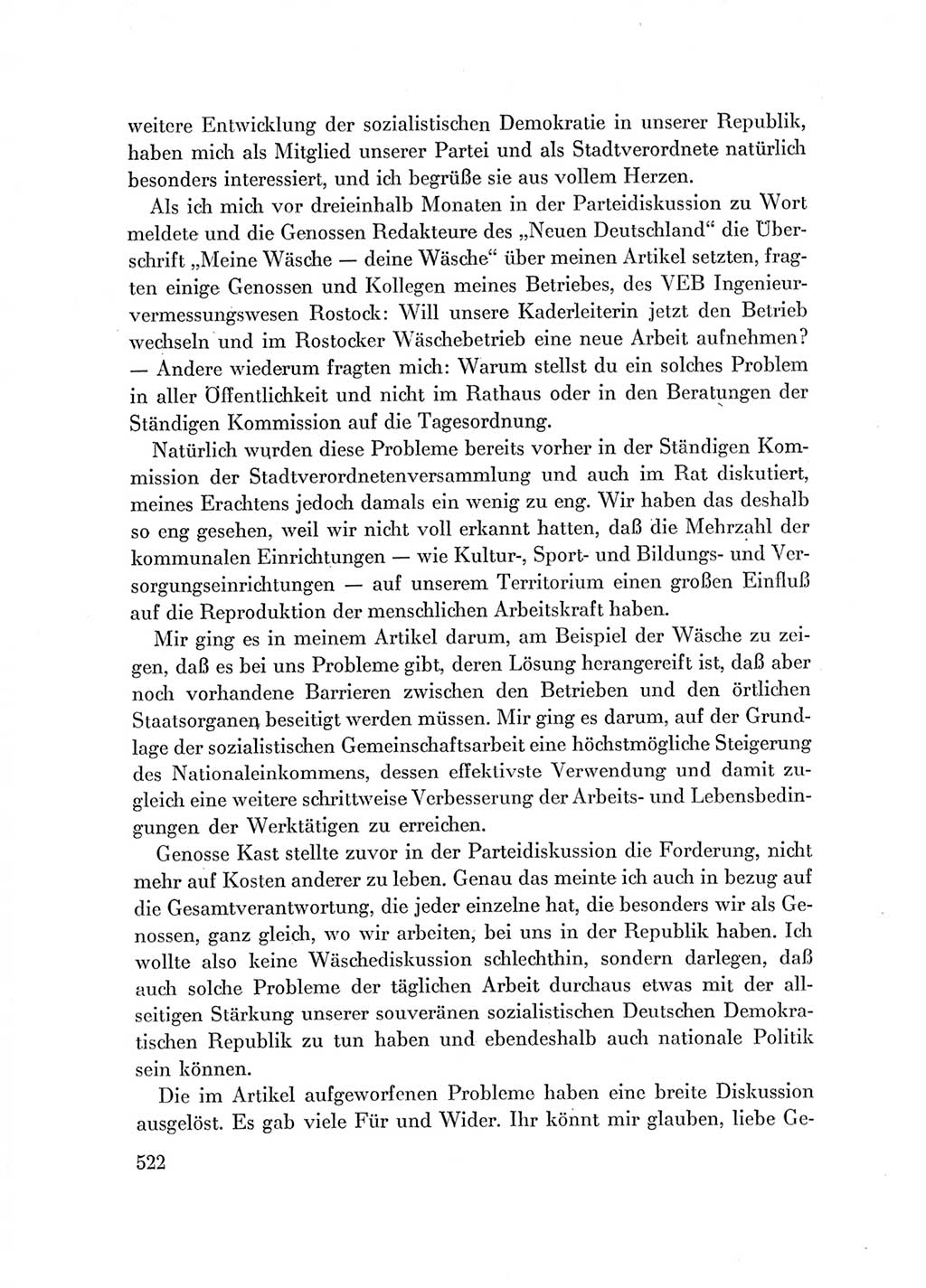 Protokoll der Verhandlungen des Ⅶ. Parteitages der Sozialistischen Einheitspartei Deutschlands (SED) [Deutsche Demokratische Republik (DDR)] 1967, Band Ⅰ, Seite 522 (Prot. Verh. Ⅶ. PT SED DDR 1967, Bd. Ⅰ, S. 522)