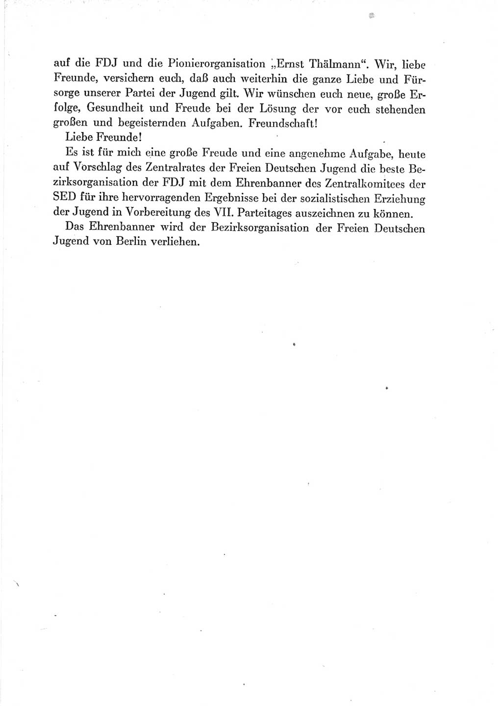 Protokoll der Verhandlungen des Ⅶ. Parteitages der Sozialistischen Einheitspartei Deutschlands (SED) [Deutsche Demokratische Republik (DDR)] 1967, Band Ⅰ, Seite 539 (Prot. Verh. Ⅶ. PT SED DDR 1967, Bd. Ⅰ, S. 539)