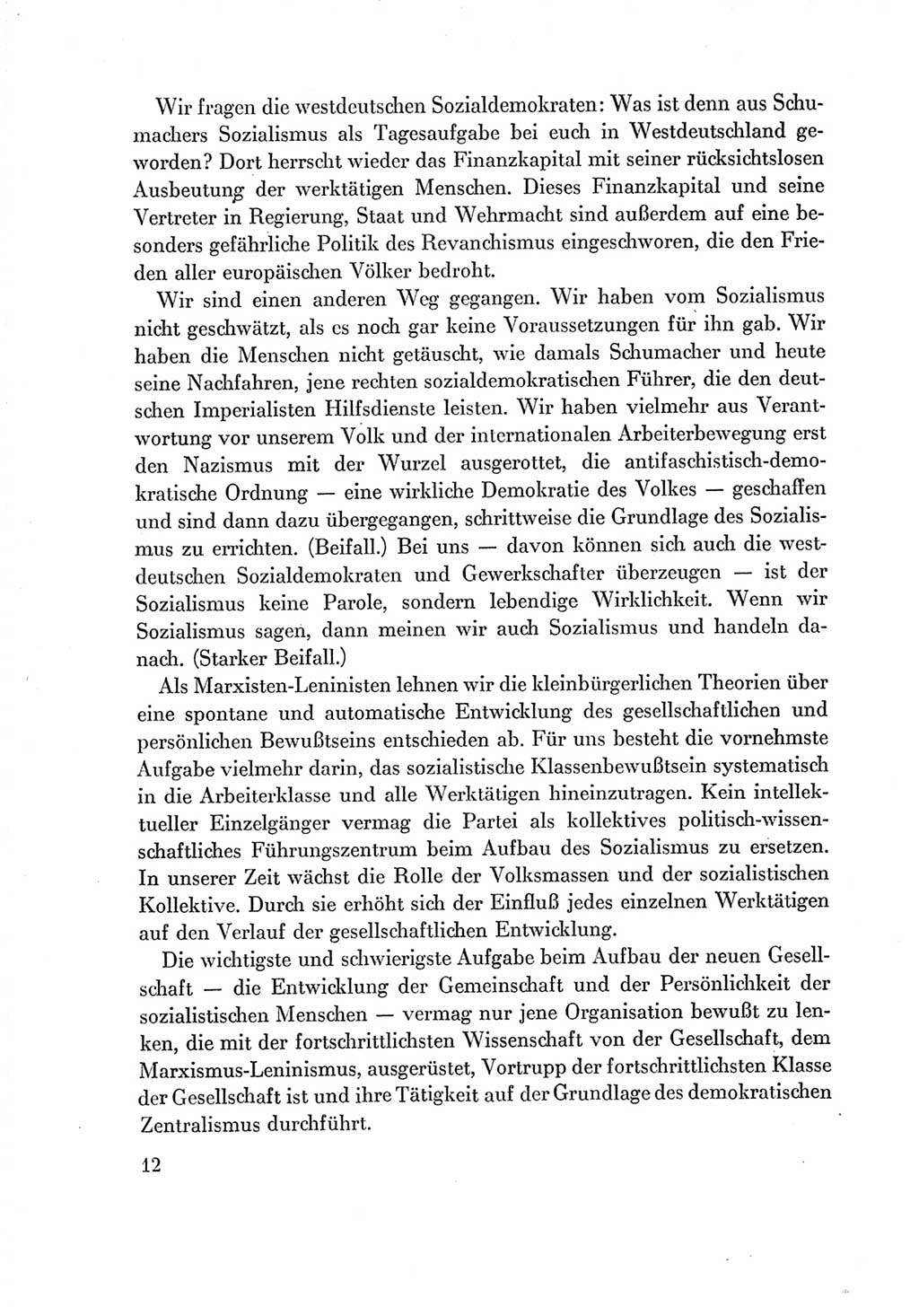 Protokoll der Verhandlungen des Ⅶ. Parteitages der Sozialistischen Einheitspartei Deutschlands (SED) [Deutsche Demokratische Republik (DDR)] 1967, Band Ⅱ, Seite 12 (Prot. Verh. Ⅶ. PT SED DDR 1967, Bd. Ⅱ, S. 12)