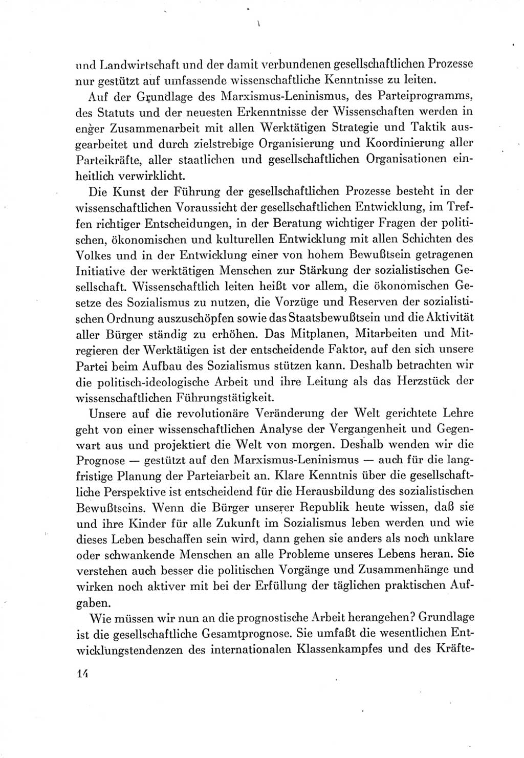 Protokoll der Verhandlungen des Ⅶ. Parteitages der Sozialistischen Einheitspartei Deutschlands (SED) [Deutsche Demokratische Republik (DDR)] 1967, Band Ⅱ, Seite 14 (Prot. Verh. Ⅶ. PT SED DDR 1967, Bd. Ⅱ, S. 14)