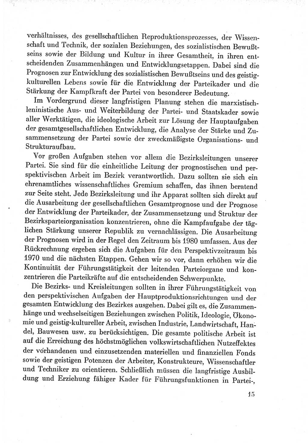 Protokoll der Verhandlungen des Ⅶ. Parteitages der Sozialistischen Einheitspartei Deutschlands (SED) [Deutsche Demokratische Republik (DDR)] 1967, Band Ⅱ, Seite 15 (Prot. Verh. Ⅶ. PT SED DDR 1967, Bd. Ⅱ, S. 15)