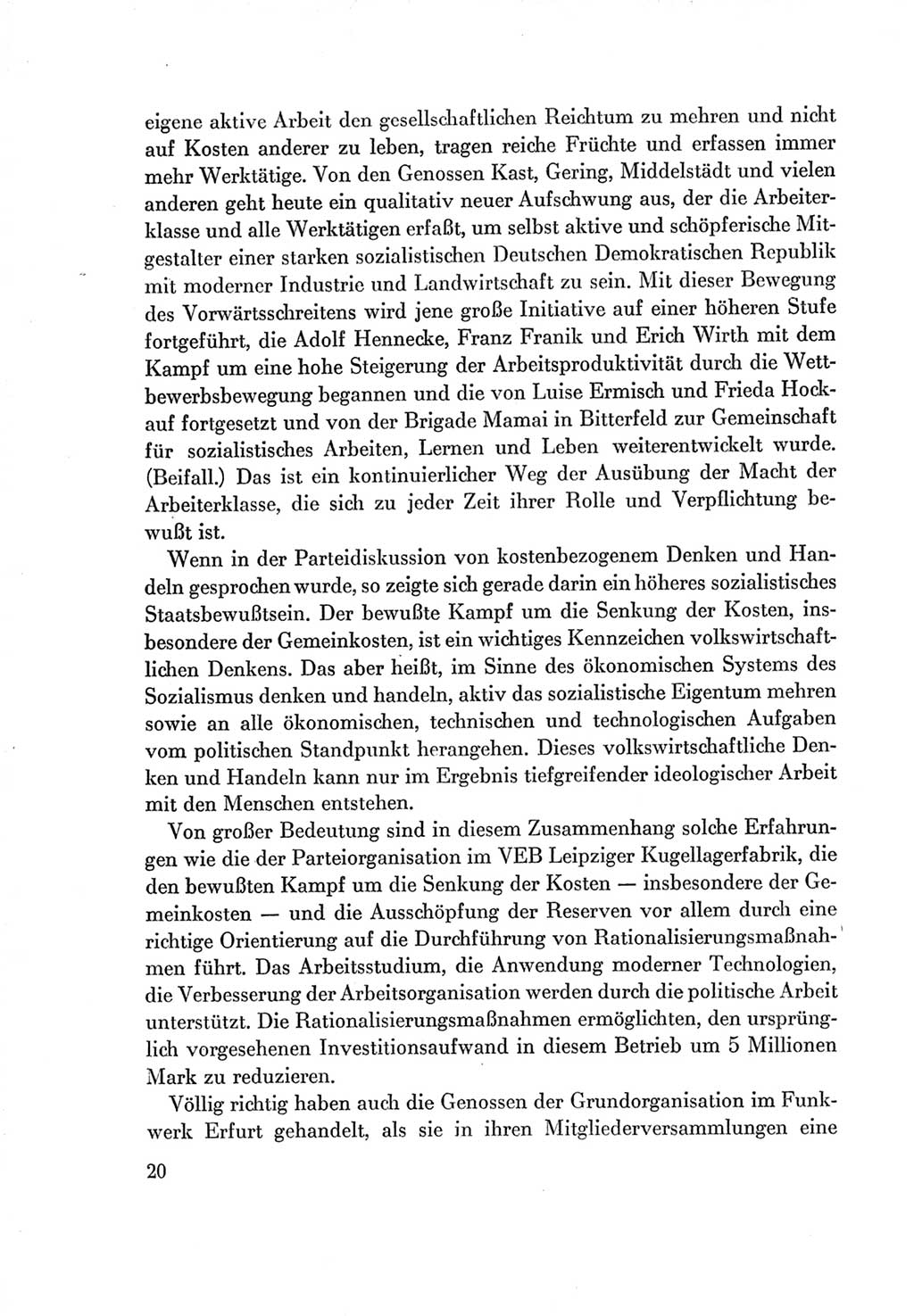 Protokoll der Verhandlungen des Ⅶ. Parteitages der Sozialistischen Einheitspartei Deutschlands (SED) [Deutsche Demokratische Republik (DDR)] 1967, Band Ⅱ, Seite 20 (Prot. Verh. Ⅶ. PT SED DDR 1967, Bd. Ⅱ, S. 20)