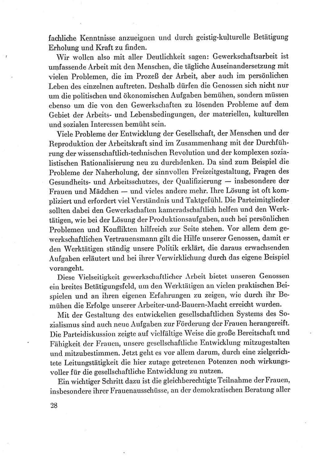 Protokoll der Verhandlungen des Ⅶ. Parteitages der Sozialistischen Einheitspartei Deutschlands (SED) [Deutsche Demokratische Republik (DDR)] 1967, Band Ⅱ, Seite 28 (Prot. Verh. Ⅶ. PT SED DDR 1967, Bd. Ⅱ, S. 28)