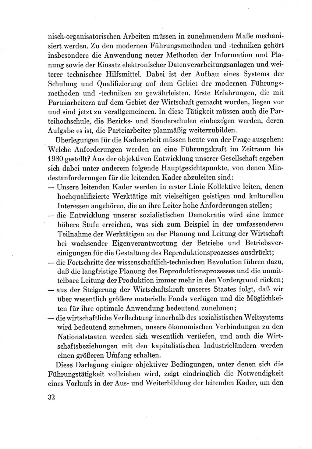 Protokoll der Verhandlungen des Ⅶ. Parteitages der Sozialistischen Einheitspartei Deutschlands (SED) [Deutsche Demokratische Republik (DDR)] 1967, Band Ⅱ, Seite 32 (Prot. Verh. Ⅶ. PT SED DDR 1967, Bd. Ⅱ, S. 32)