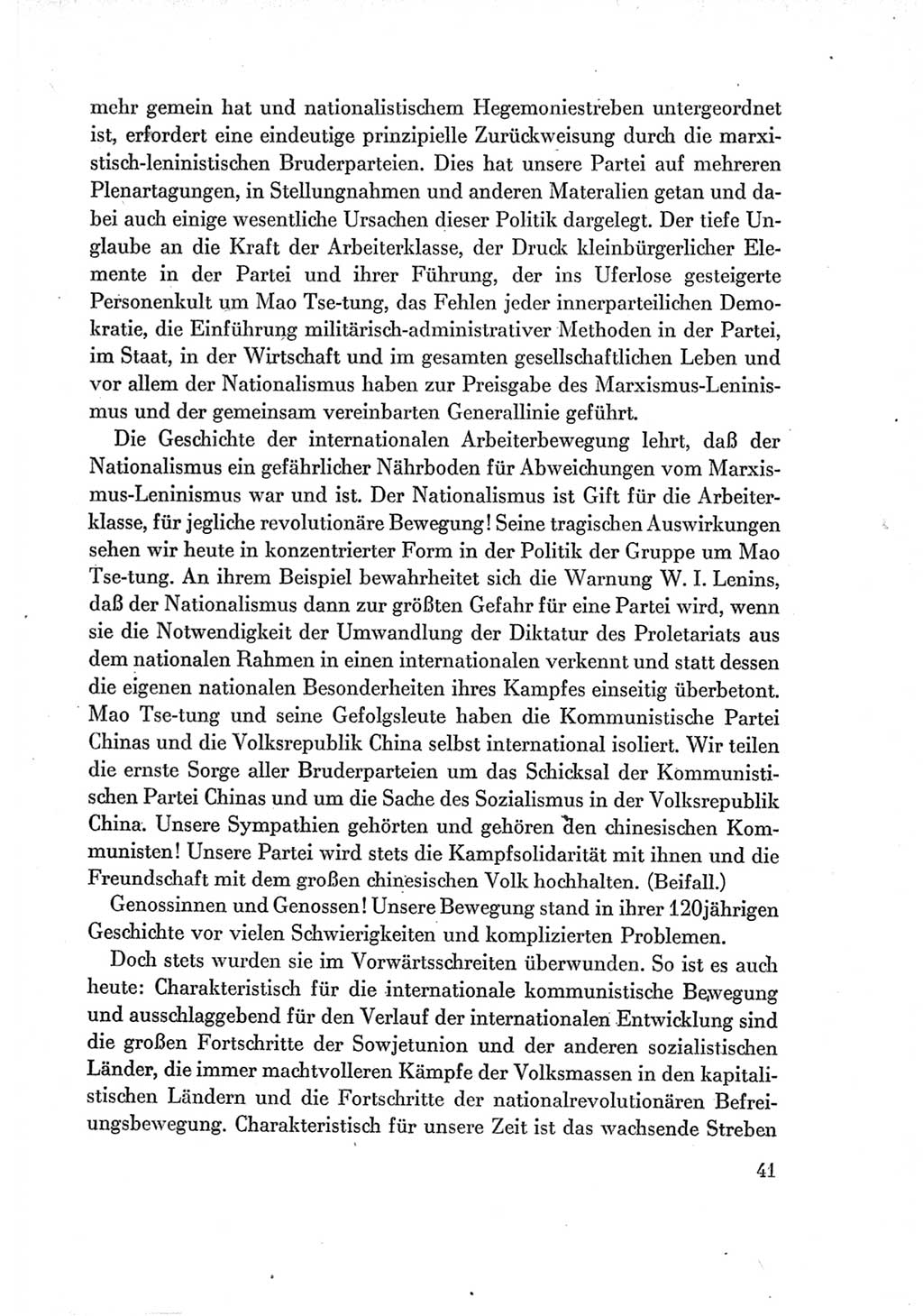Protokoll der Verhandlungen des Ⅶ. Parteitages der Sozialistischen Einheitspartei Deutschlands (SED) [Deutsche Demokratische Republik (DDR)] 1967, Band Ⅱ, Seite 41 (Prot. Verh. Ⅶ. PT SED DDR 1967, Bd. Ⅱ, S. 41)