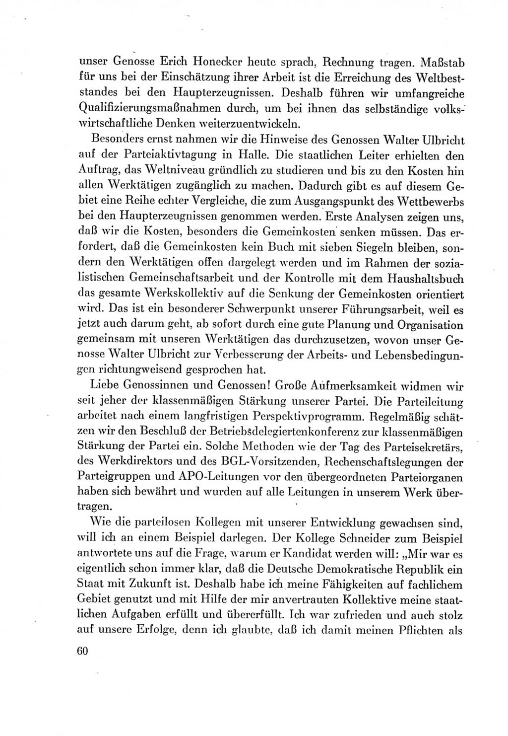 Protokoll der Verhandlungen des Ⅶ. Parteitages der Sozialistischen Einheitspartei Deutschlands (SED) [Deutsche Demokratische Republik (DDR)] 1967, Band Ⅱ, Seite 60 (Prot. Verh. Ⅶ. PT SED DDR 1967, Bd. Ⅱ, S. 60)