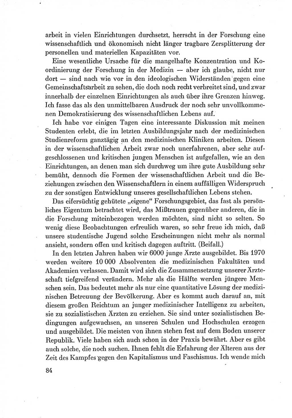 Protokoll der Verhandlungen des Ⅶ. Parteitages der Sozialistischen Einheitspartei Deutschlands (SED) [Deutsche Demokratische Republik (DDR)] 1967, Band Ⅱ, Seite 84 (Prot. Verh. Ⅶ. PT SED DDR 1967, Bd. Ⅱ, S. 84)