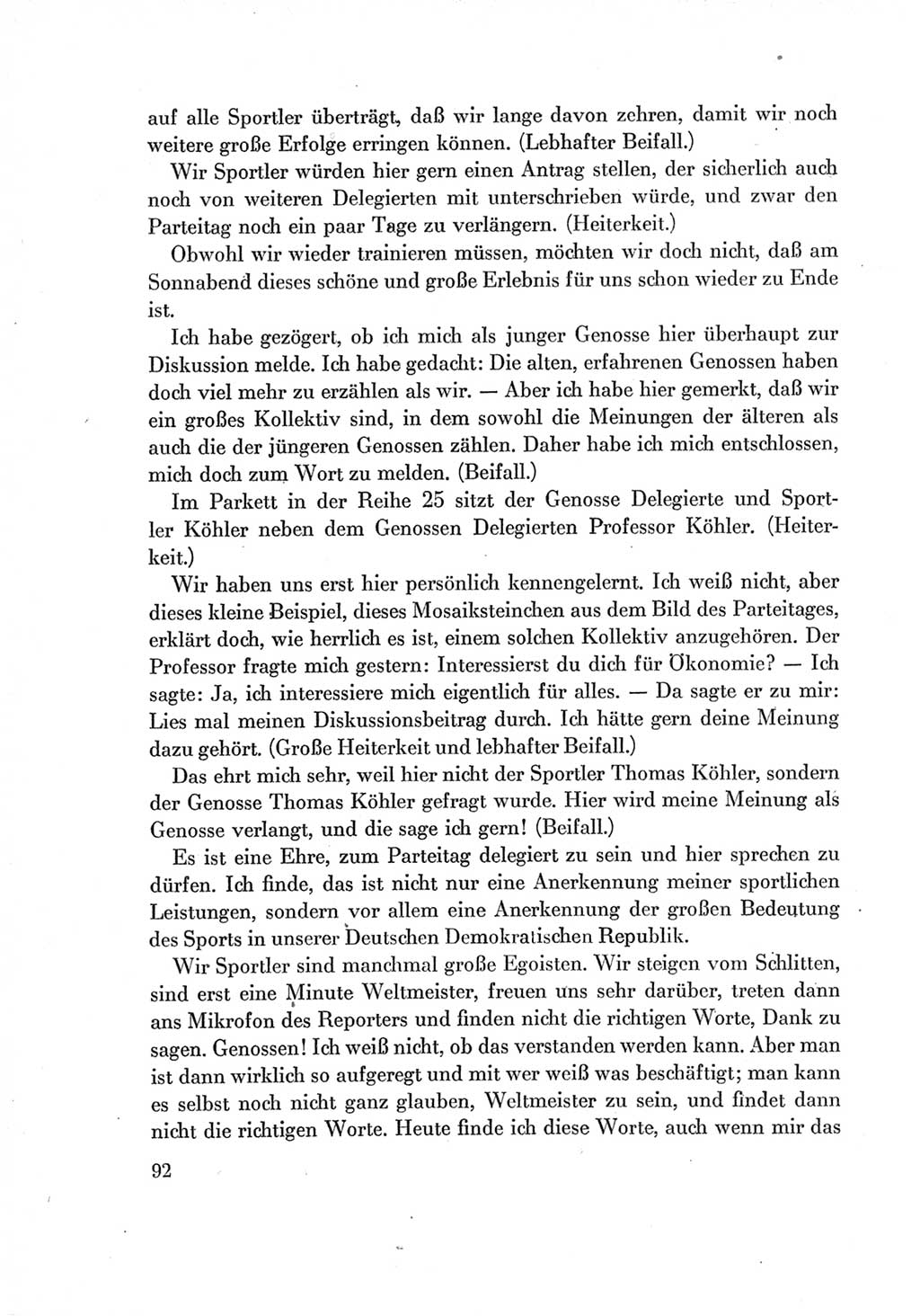 Protokoll der Verhandlungen des Ⅶ. Parteitages der Sozialistischen Einheitspartei Deutschlands (SED) [Deutsche Demokratische Republik (DDR)] 1967, Band Ⅱ, Seite 92 (Prot. Verh. Ⅶ. PT SED DDR 1967, Bd. Ⅱ, S. 92)
