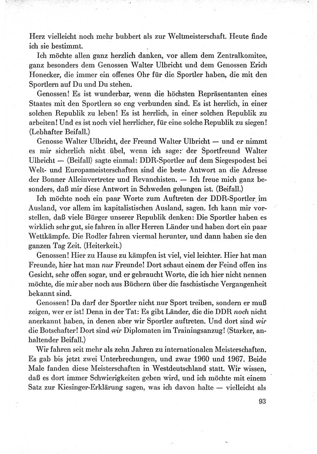 Protokoll der Verhandlungen des Ⅶ. Parteitages der Sozialistischen Einheitspartei Deutschlands (SED) [Deutsche Demokratische Republik (DDR)] 1967, Band Ⅱ, Seite 93 (Prot. Verh. Ⅶ. PT SED DDR 1967, Bd. Ⅱ, S. 93)