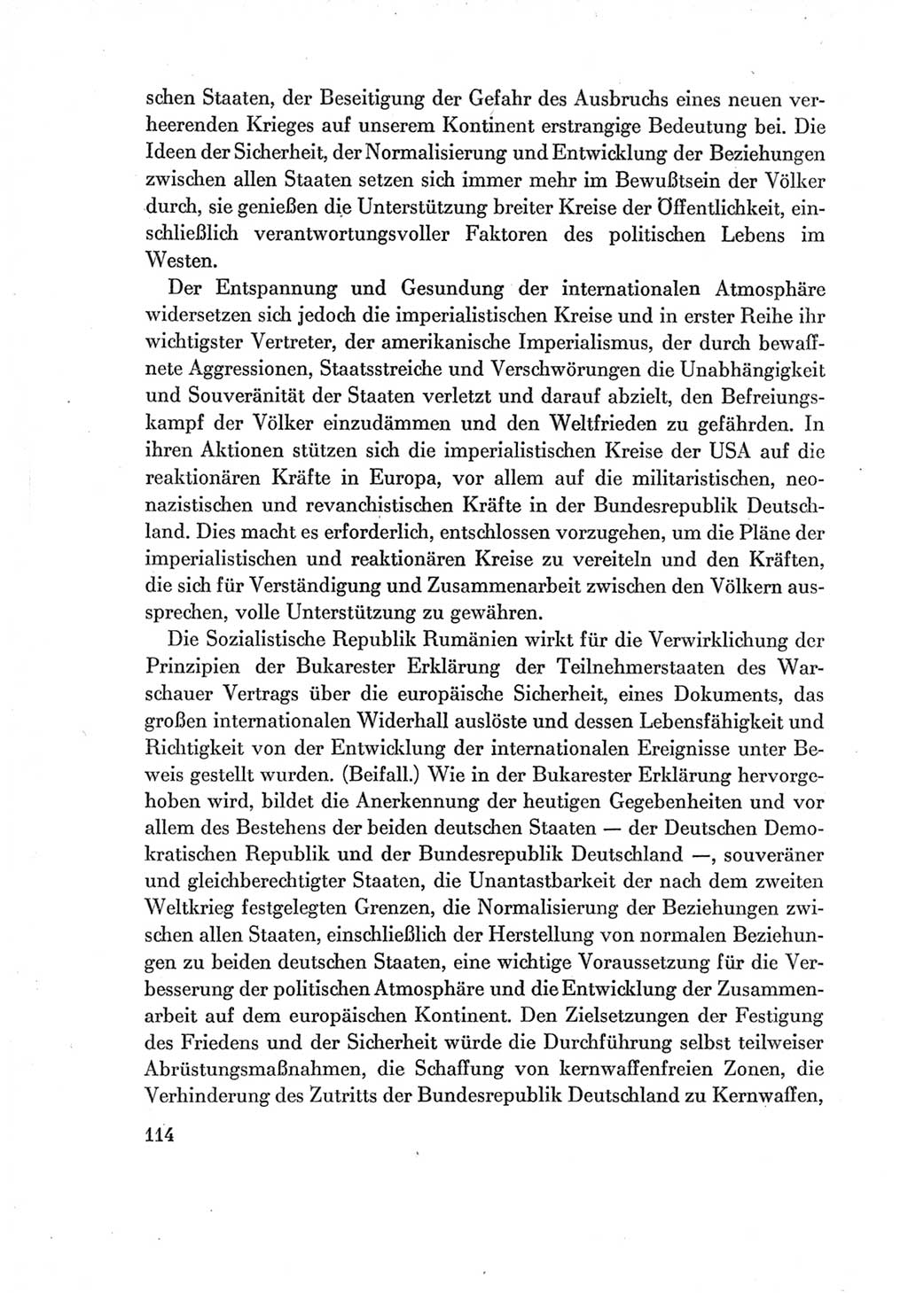 Protokoll der Verhandlungen des Ⅶ. Parteitages der Sozialistischen Einheitspartei Deutschlands (SED) [Deutsche Demokratische Republik (DDR)] 1967, Band Ⅱ, Seite 114 (Prot. Verh. Ⅶ. PT SED DDR 1967, Bd. Ⅱ, S. 114)