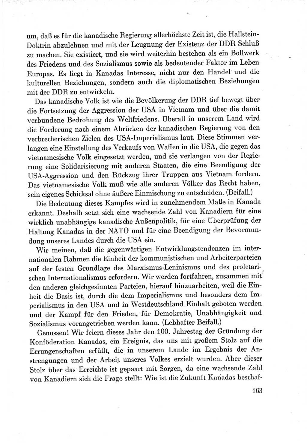 Protokoll der Verhandlungen des Ⅶ. Parteitages der Sozialistischen Einheitspartei Deutschlands (SED) [Deutsche Demokratische Republik (DDR)] 1967, Band Ⅱ, Seite 163 (Prot. Verh. Ⅶ. PT SED DDR 1967, Bd. Ⅱ, S. 163)
