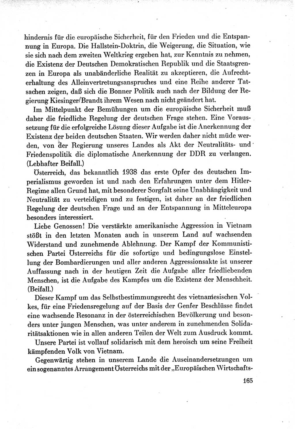 Protokoll der Verhandlungen des Ⅶ. Parteitages der Sozialistischen Einheitspartei Deutschlands (SED) [Deutsche Demokratische Republik (DDR)] 1967, Band Ⅱ, Seite 165 (Prot. Verh. Ⅶ. PT SED DDR 1967, Bd. Ⅱ, S. 165)