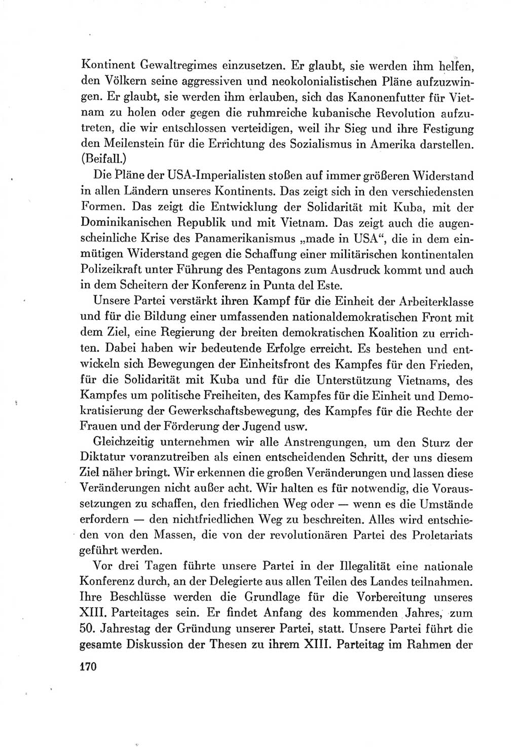 Protokoll der Verhandlungen des Ⅶ. Parteitages der Sozialistischen Einheitspartei Deutschlands (SED) [Deutsche Demokratische Republik (DDR)] 1967, Band Ⅱ, Seite 170 (Prot. Verh. Ⅶ. PT SED DDR 1967, Bd. Ⅱ, S. 170)