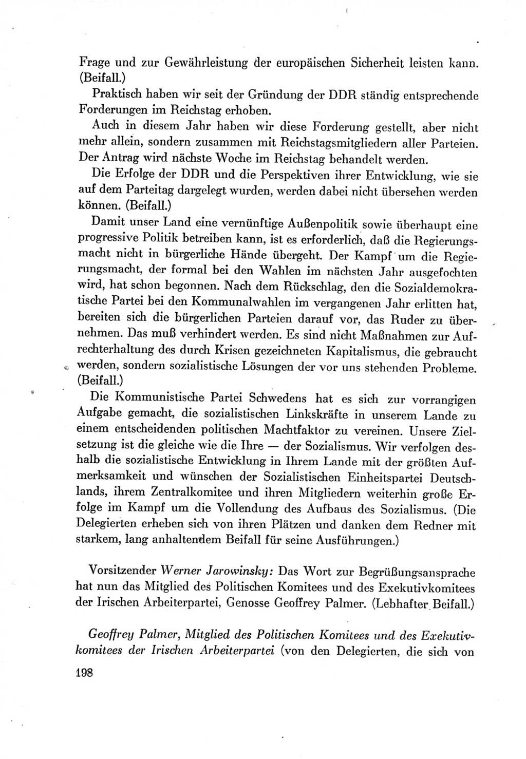 Protokoll der Verhandlungen des Ⅶ. Parteitages der Sozialistischen Einheitspartei Deutschlands (SED) [Deutsche Demokratische Republik (DDR)] 1967, Band Ⅱ, Seite 198 (Prot. Verh. Ⅶ. PT SED DDR 1967, Bd. Ⅱ, S. 198)