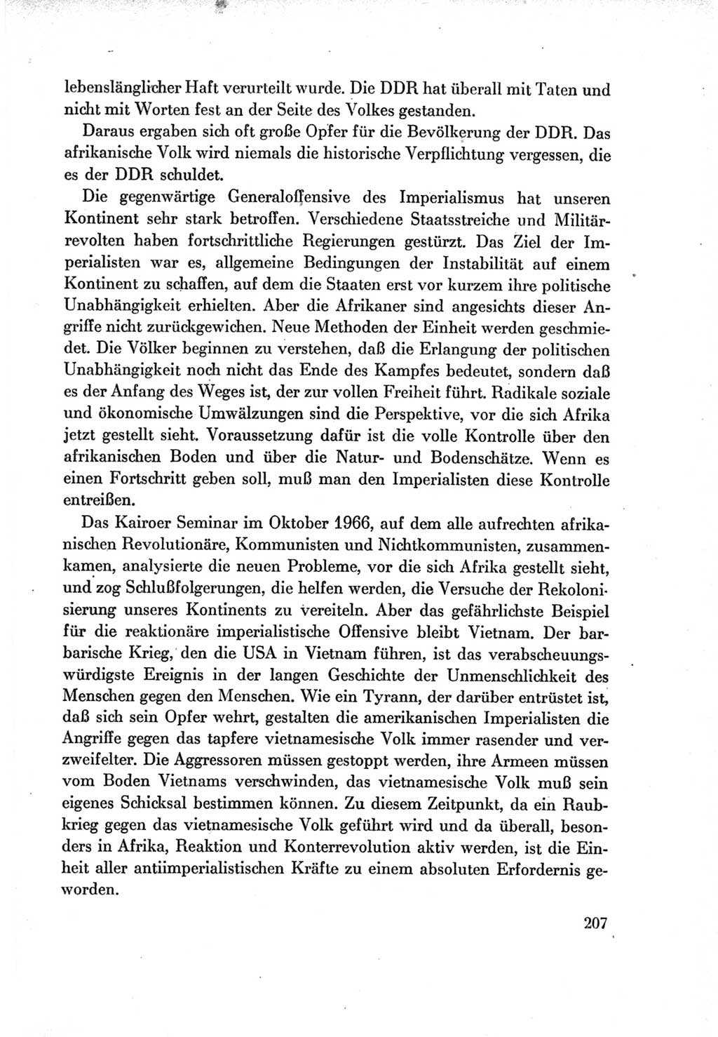Protokoll der Verhandlungen des Ⅶ. Parteitages der Sozialistischen Einheitspartei Deutschlands (SED) [Deutsche Demokratische Republik (DDR)] 1967, Band Ⅱ, Seite 207 (Prot. Verh. Ⅶ. PT SED DDR 1967, Bd. Ⅱ, S. 207)