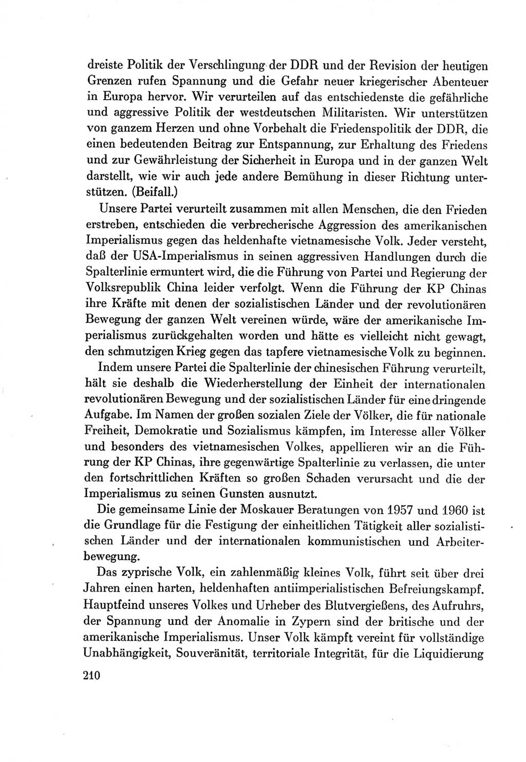 Protokoll der Verhandlungen des Ⅶ. Parteitages der Sozialistischen Einheitspartei Deutschlands (SED) [Deutsche Demokratische Republik (DDR)] 1967, Band Ⅱ, Seite 210 (Prot. Verh. Ⅶ. PT SED DDR 1967, Bd. Ⅱ, S. 210)