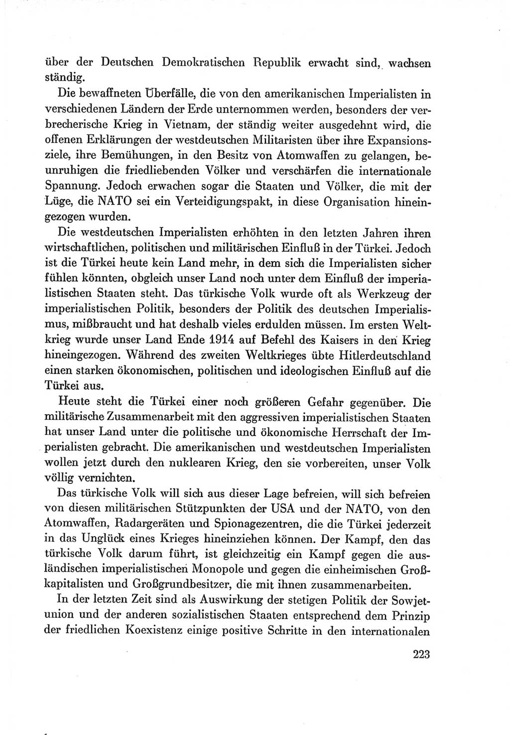 Protokoll der Verhandlungen des Ⅶ. Parteitages der Sozialistischen Einheitspartei Deutschlands (SED) [Deutsche Demokratische Republik (DDR)] 1967, Band Ⅱ, Seite 223 (Prot. Verh. Ⅶ. PT SED DDR 1967, Bd. Ⅱ, S. 223)