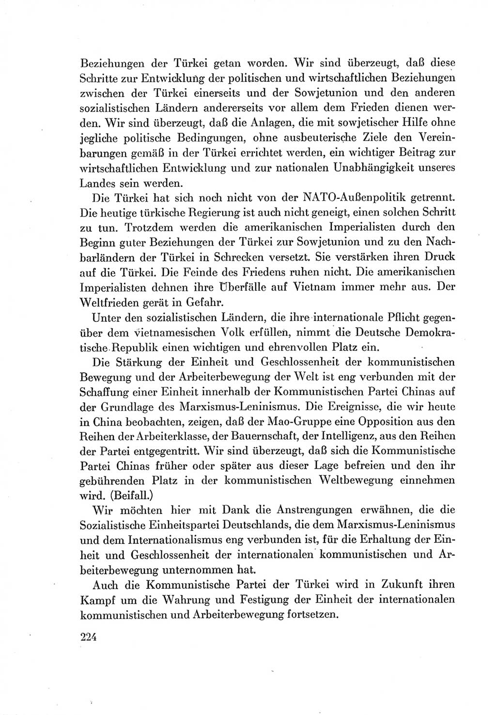 Protokoll der Verhandlungen des Ⅶ. Parteitages der Sozialistischen Einheitspartei Deutschlands (SED) [Deutsche Demokratische Republik (DDR)] 1967, Band Ⅱ, Seite 224 (Prot. Verh. Ⅶ. PT SED DDR 1967, Bd. Ⅱ, S. 224)