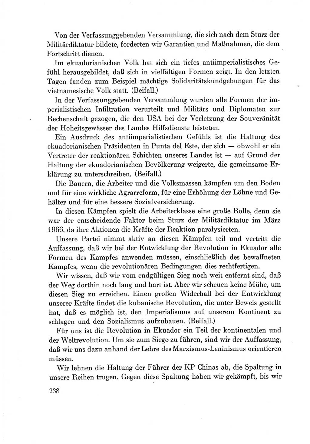 Protokoll der Verhandlungen des Ⅶ. Parteitages der Sozialistischen Einheitspartei Deutschlands (SED) [Deutsche Demokratische Republik (DDR)] 1967, Band Ⅱ, Seite 238 (Prot. Verh. Ⅶ. PT SED DDR 1967, Bd. Ⅱ, S. 238)