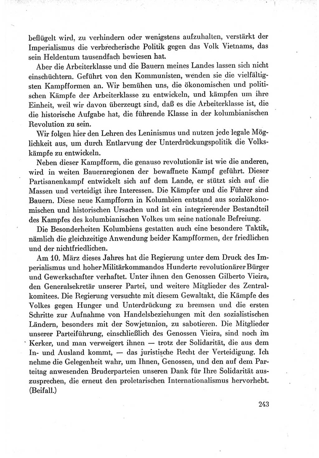 Protokoll der Verhandlungen des Ⅶ. Parteitages der Sozialistischen Einheitspartei Deutschlands (SED) [Deutsche Demokratische Republik (DDR)] 1967, Band Ⅱ, Seite 243 (Prot. Verh. Ⅶ. PT SED DDR 1967, Bd. Ⅱ, S. 243)