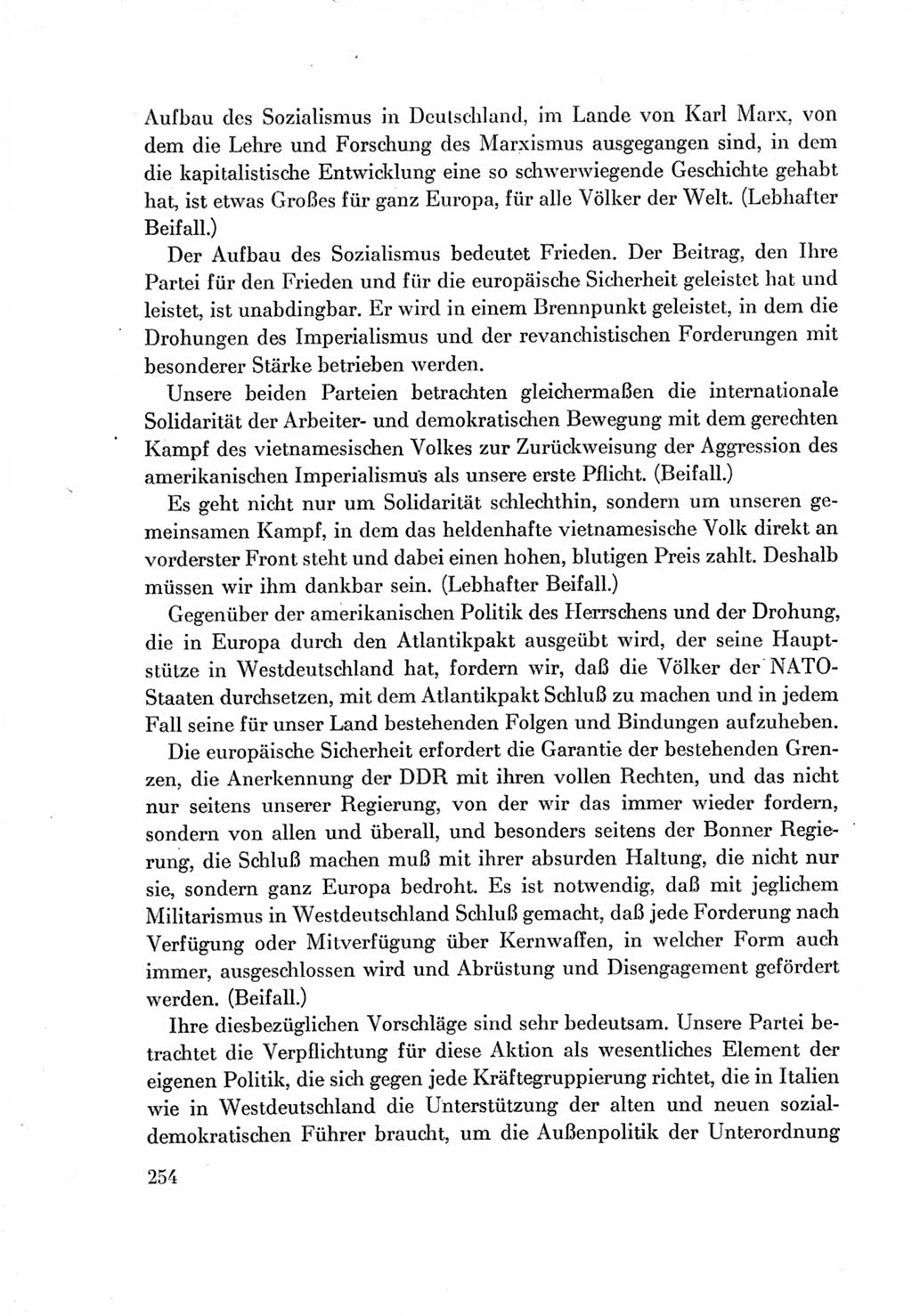 Protokoll der Verhandlungen des Ⅶ. Parteitages der Sozialistischen Einheitspartei Deutschlands (SED) [Deutsche Demokratische Republik (DDR)] 1967, Band Ⅱ, Seite 254 (Prot. Verh. Ⅶ. PT SED DDR 1967, Bd. Ⅱ, S. 254)